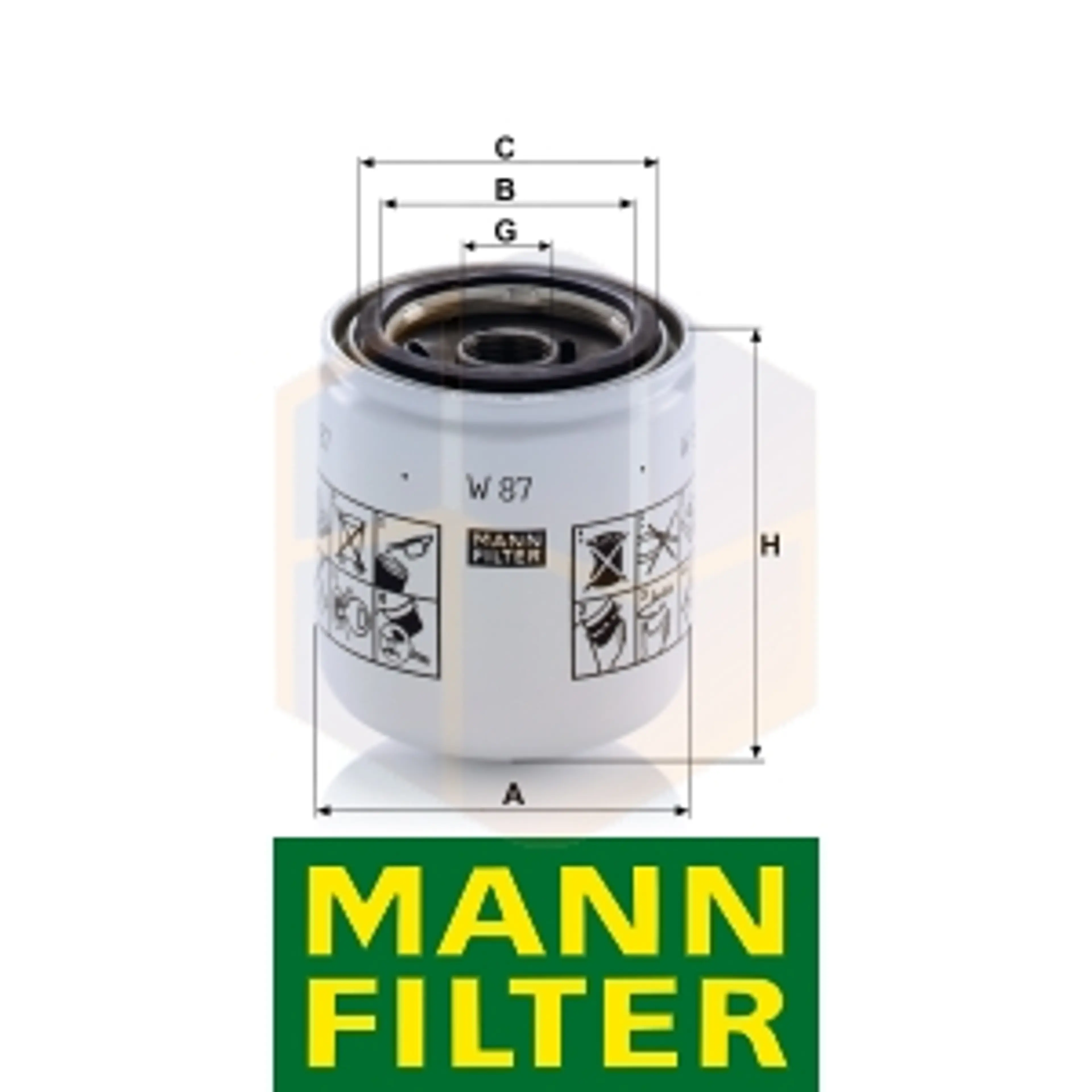 FILTRO ACEITE W 87 MANN