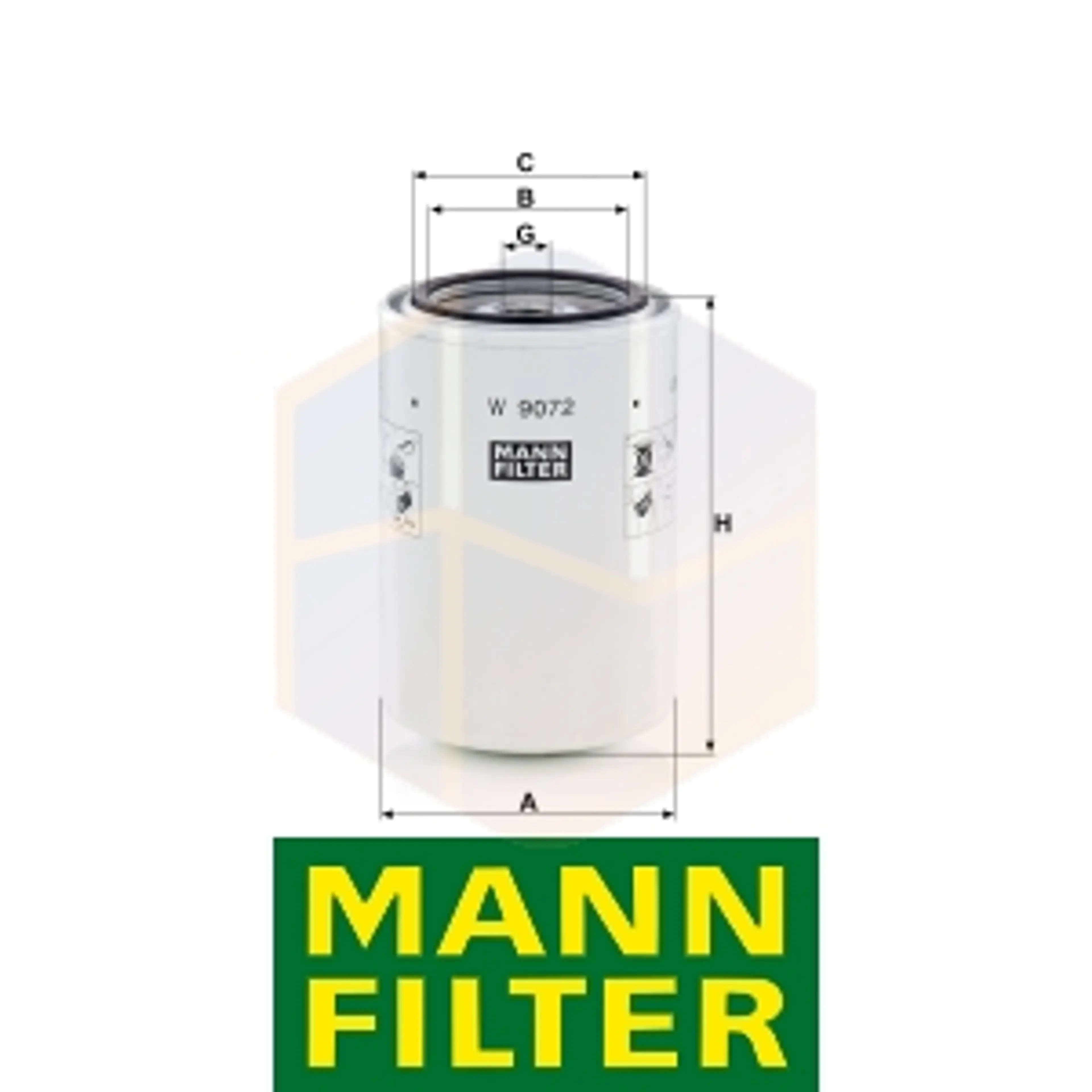 FILTRO ACEITE W 9072 MANN