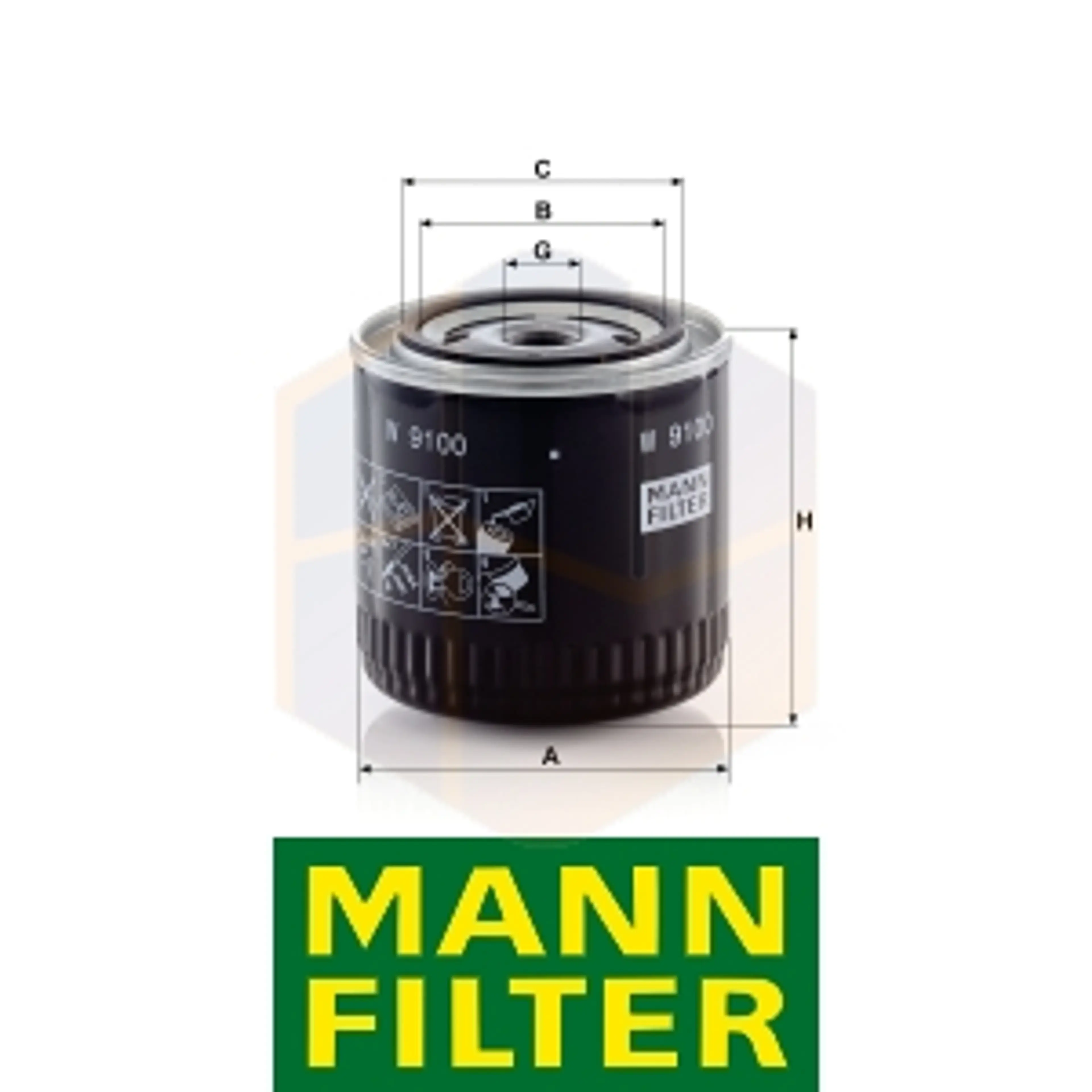 FILTRO ACEITE W 9100 MANN