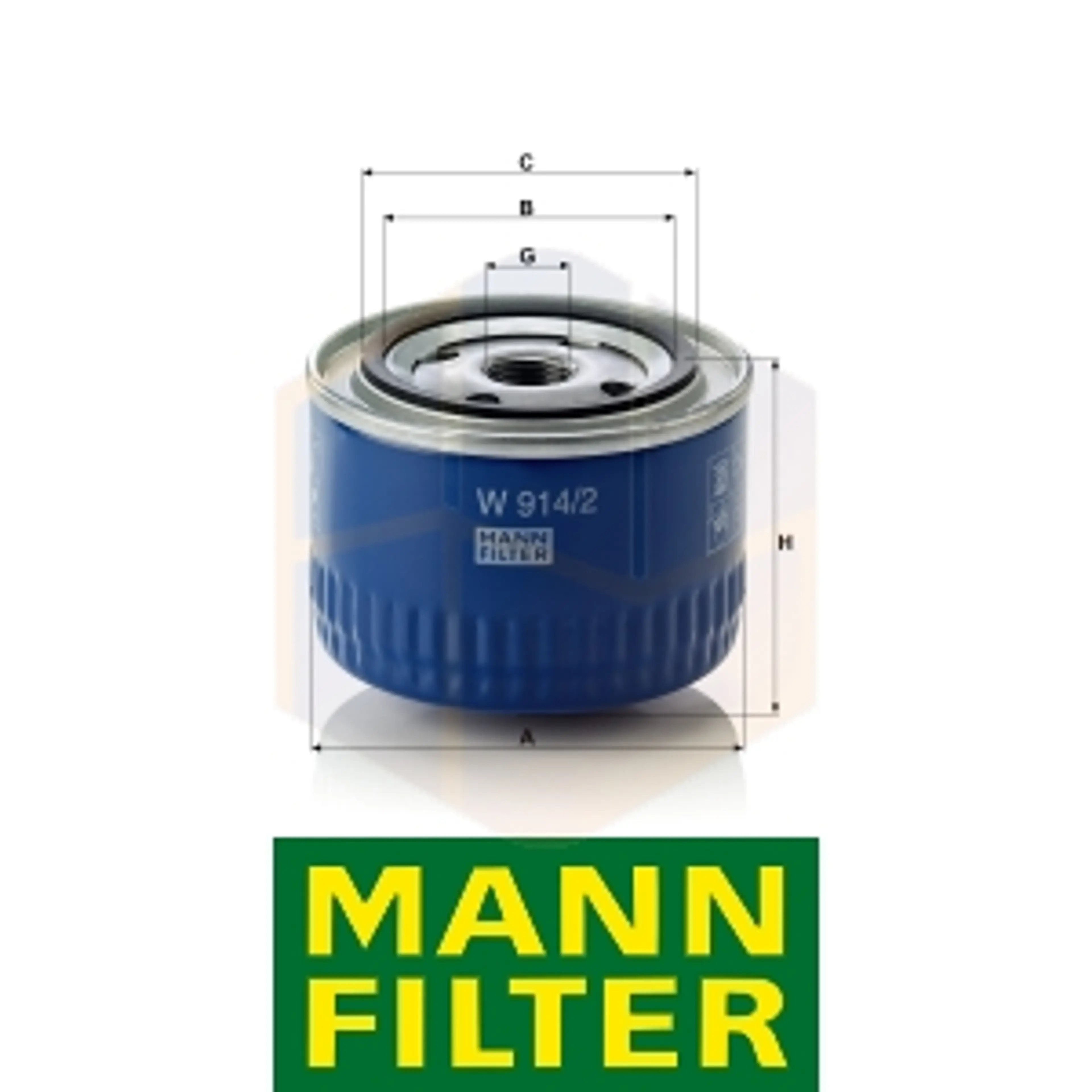 FILTRO ACEITE W 914/2 MANN