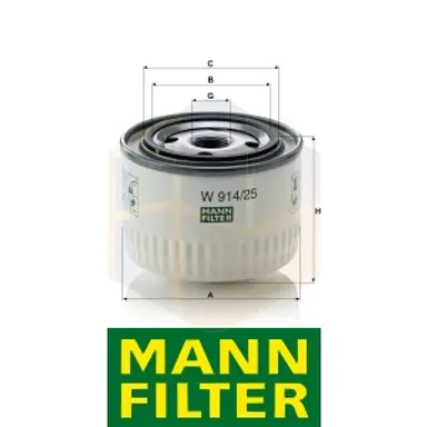 FILTRO HIDRÁULICO W 914/25 MANN