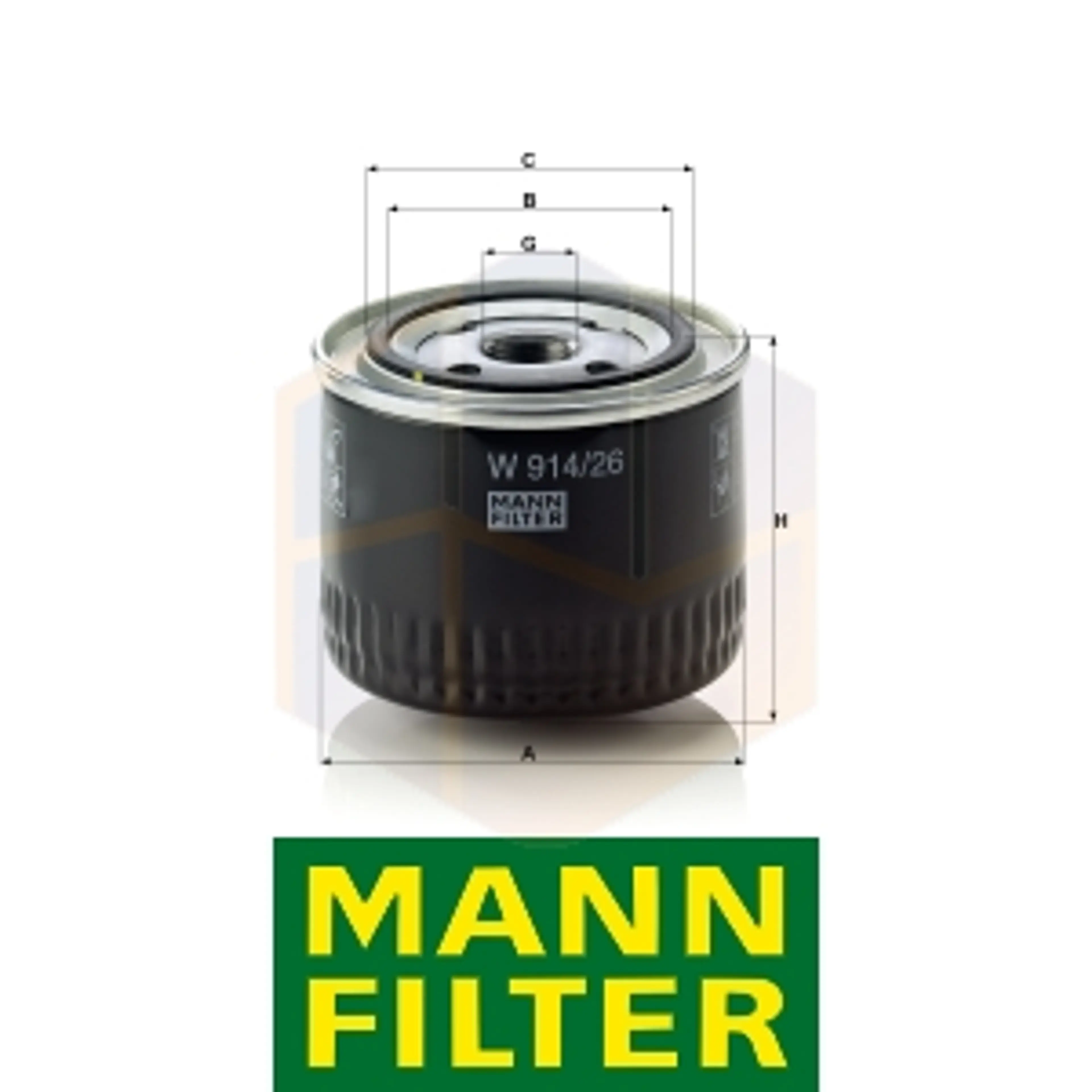 FILTRO ACEITE W 914/26 MANN