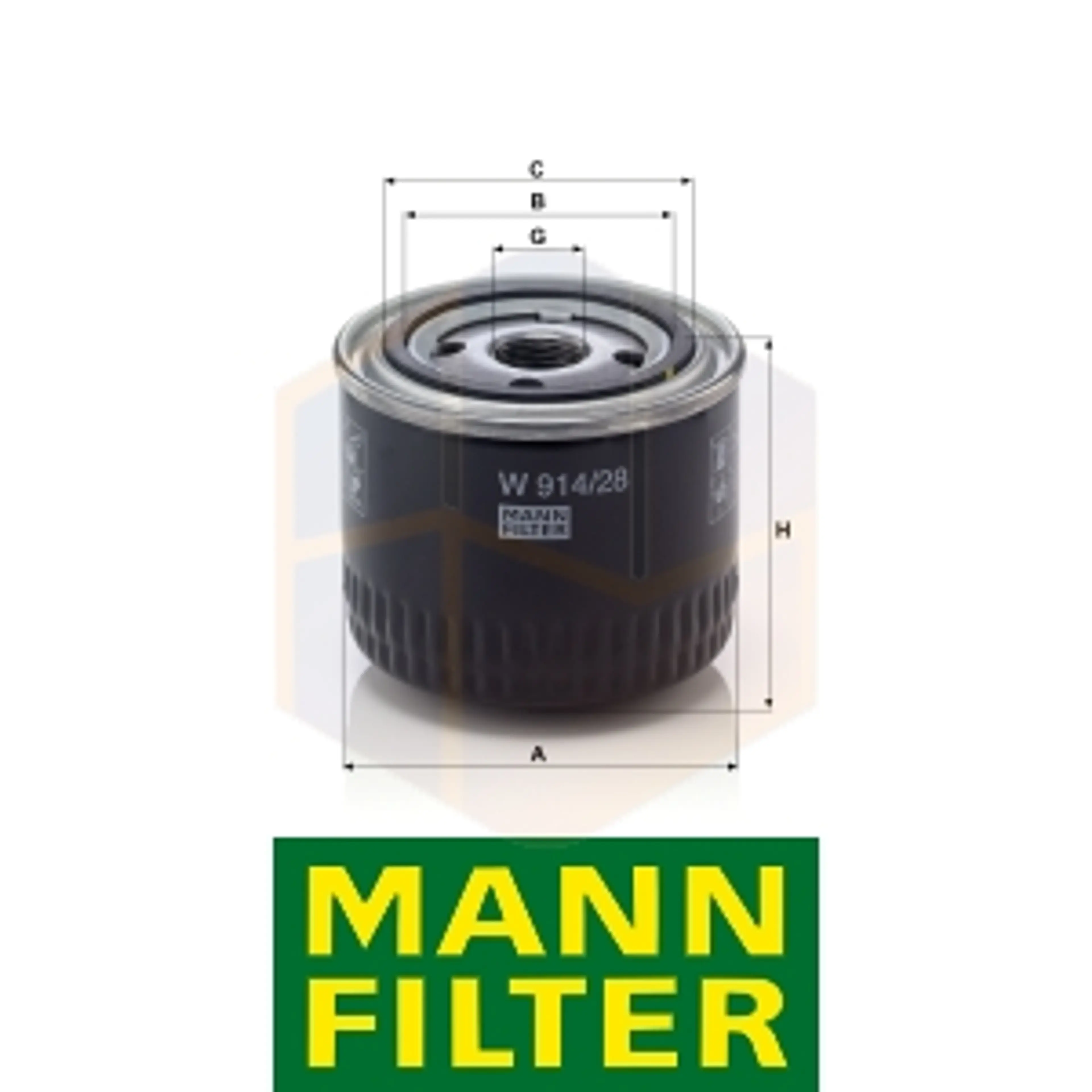 FILTRO ACEITE W 914/28 MANN