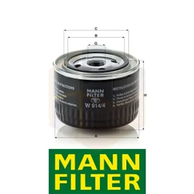 FILTRO ACEITE W 914/4 MANN
