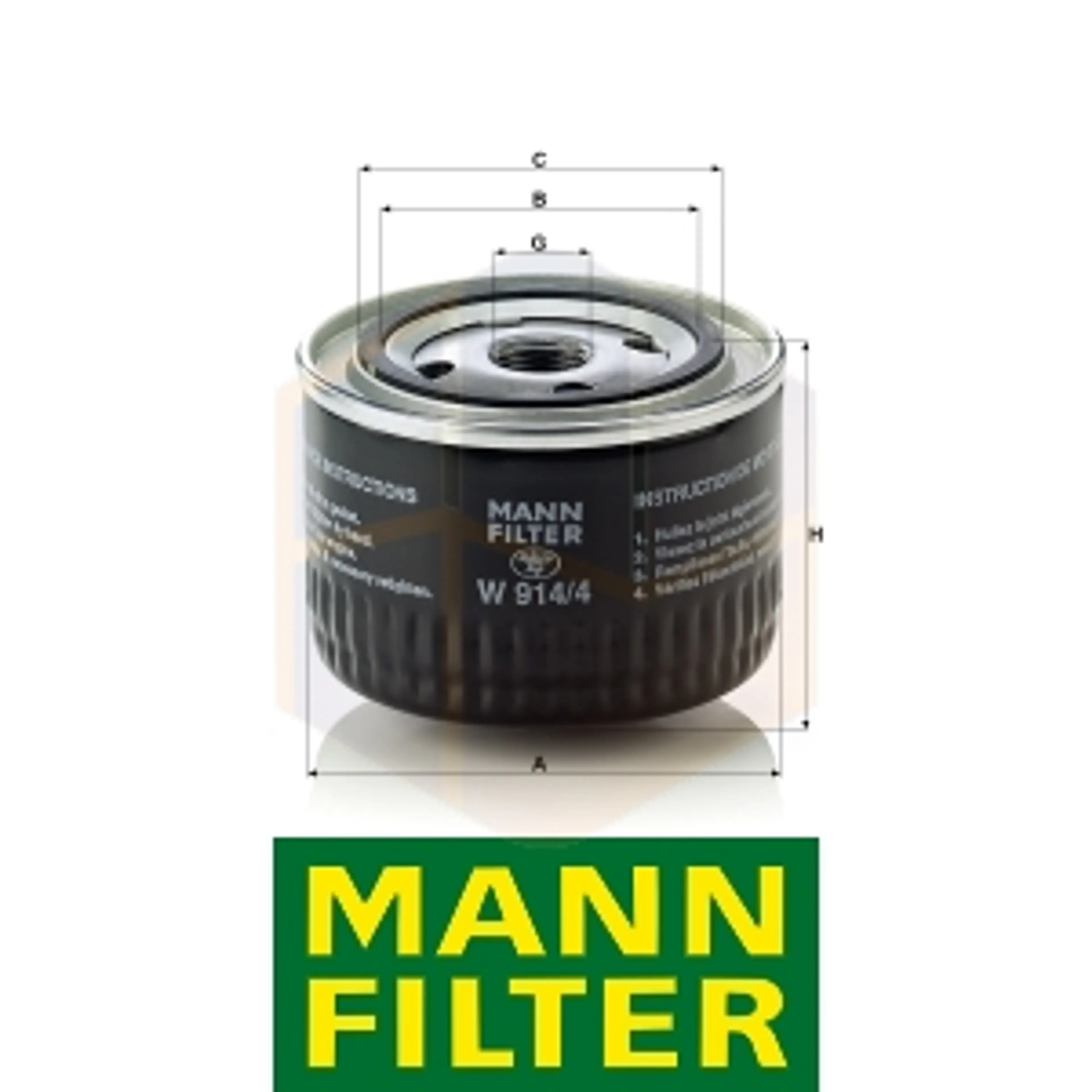 FILTRO ACEITE W 914/4 MANN