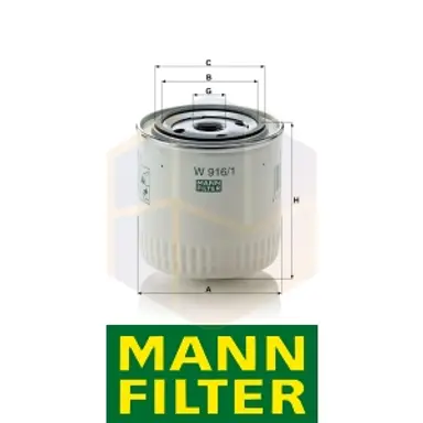 FILTRO ACEITE W 916/1 MANN