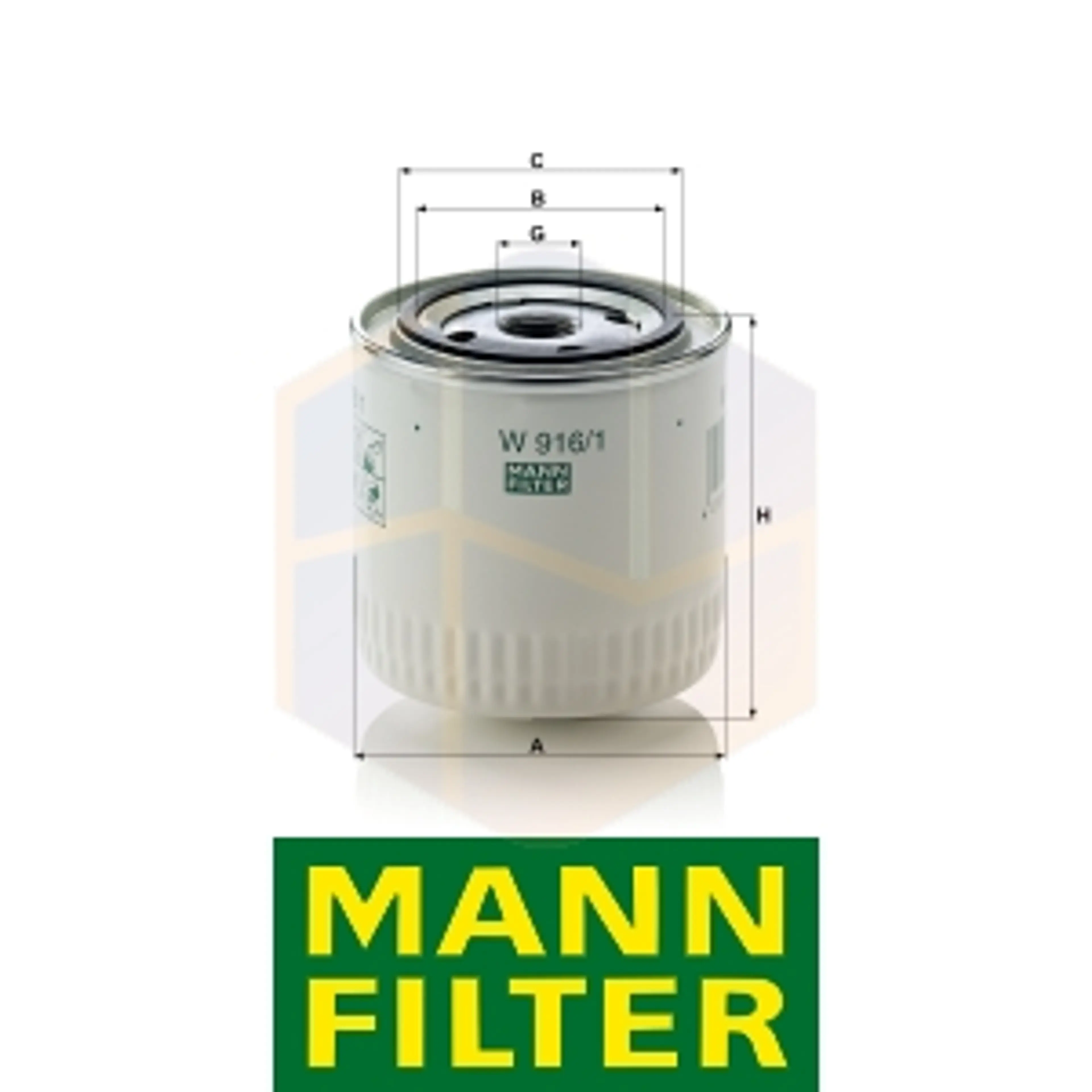 FILTRO ACEITE W 916/1 MANN