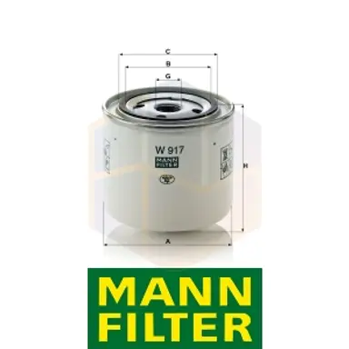 FILTRO ACEITE W 917 MANN