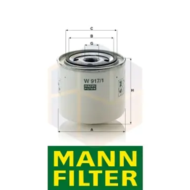 FILTRO ACEITE W 917/1 MANN
