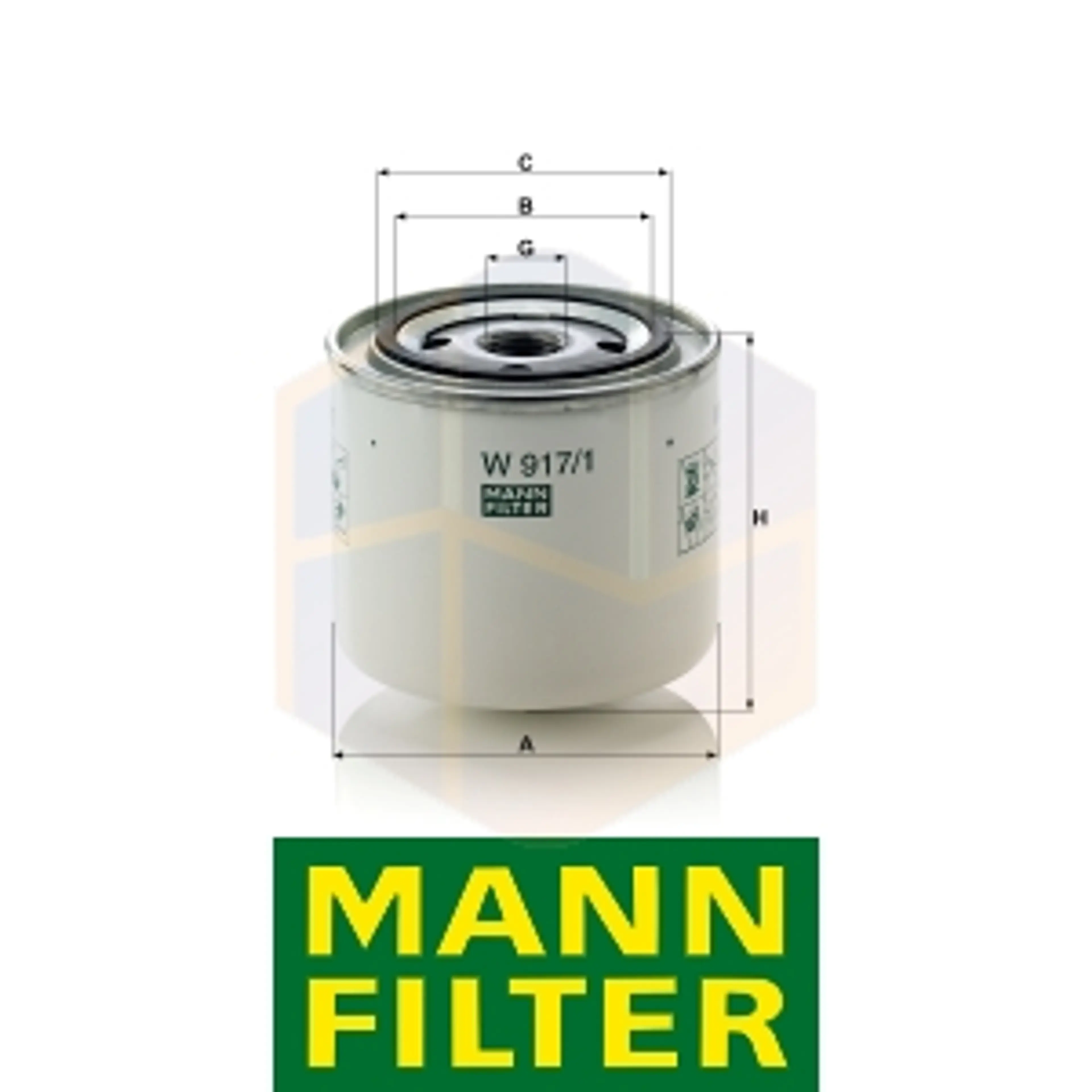 FILTRO ACEITE W 917/1 MANN