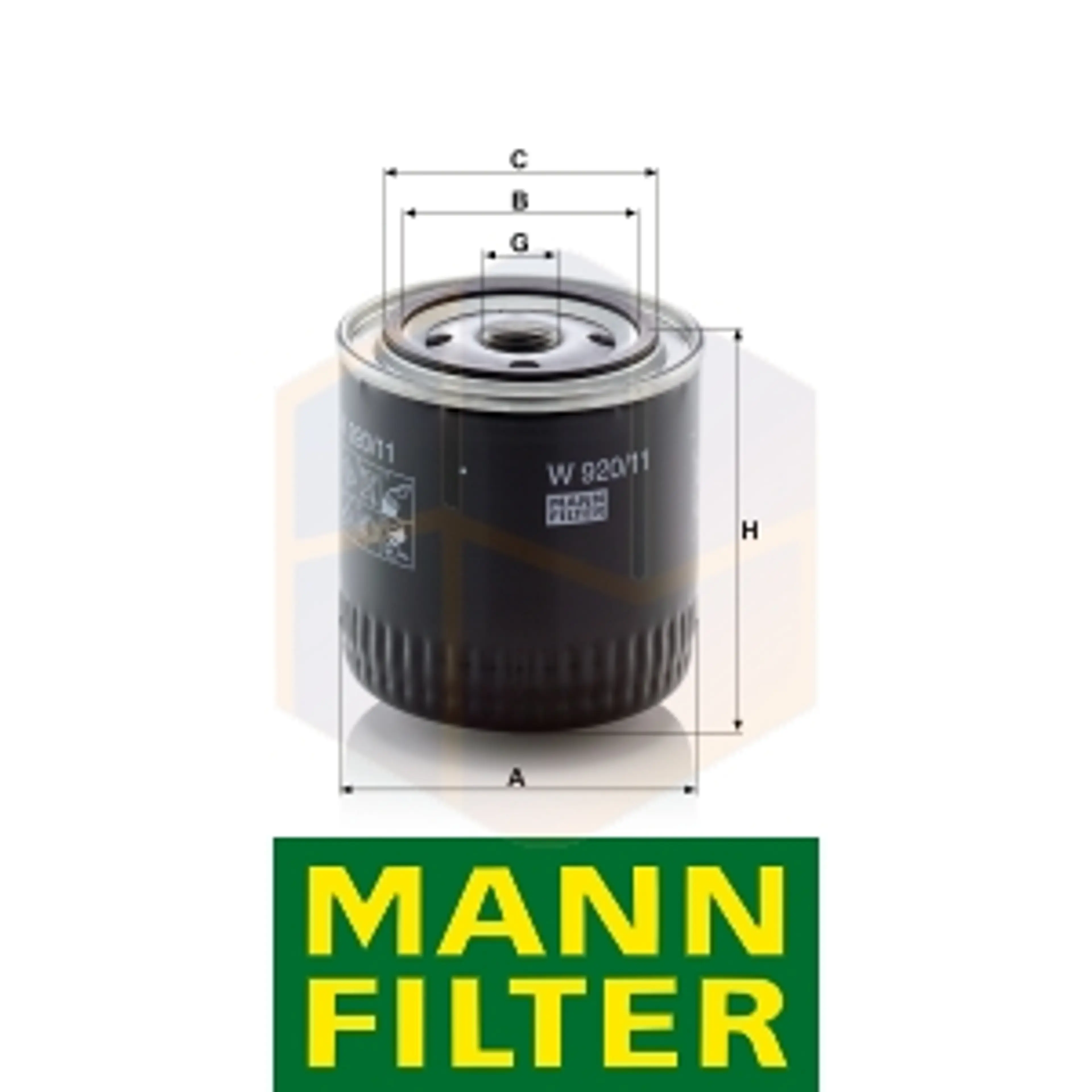 FILTRO ACEITE W 920/11 MANN