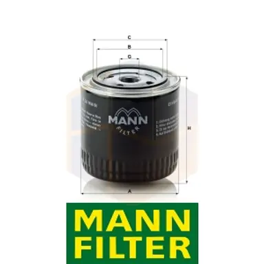 FILTRO ACEITE W 920/17 MANN