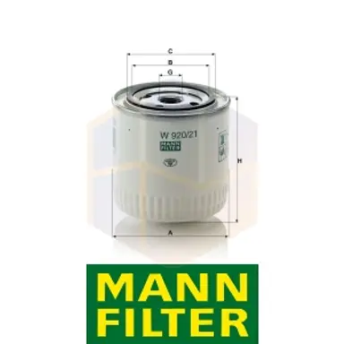 FILTRO ACEITE W 920/21 MANN