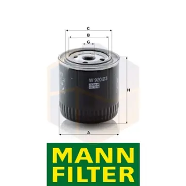FILTRO ACEITE W 920/23 MANN