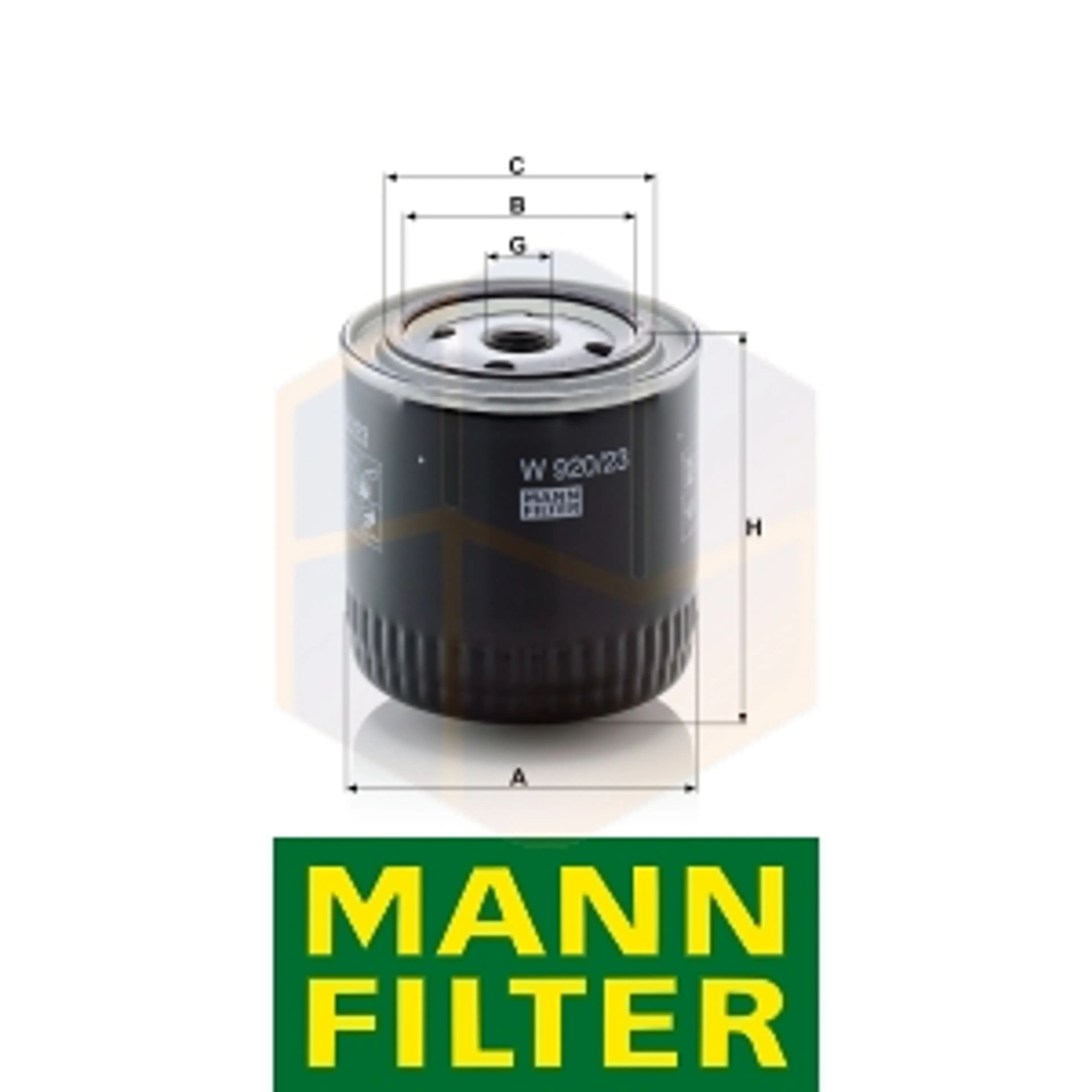 FILTRO ACEITE W 920/23 MANN