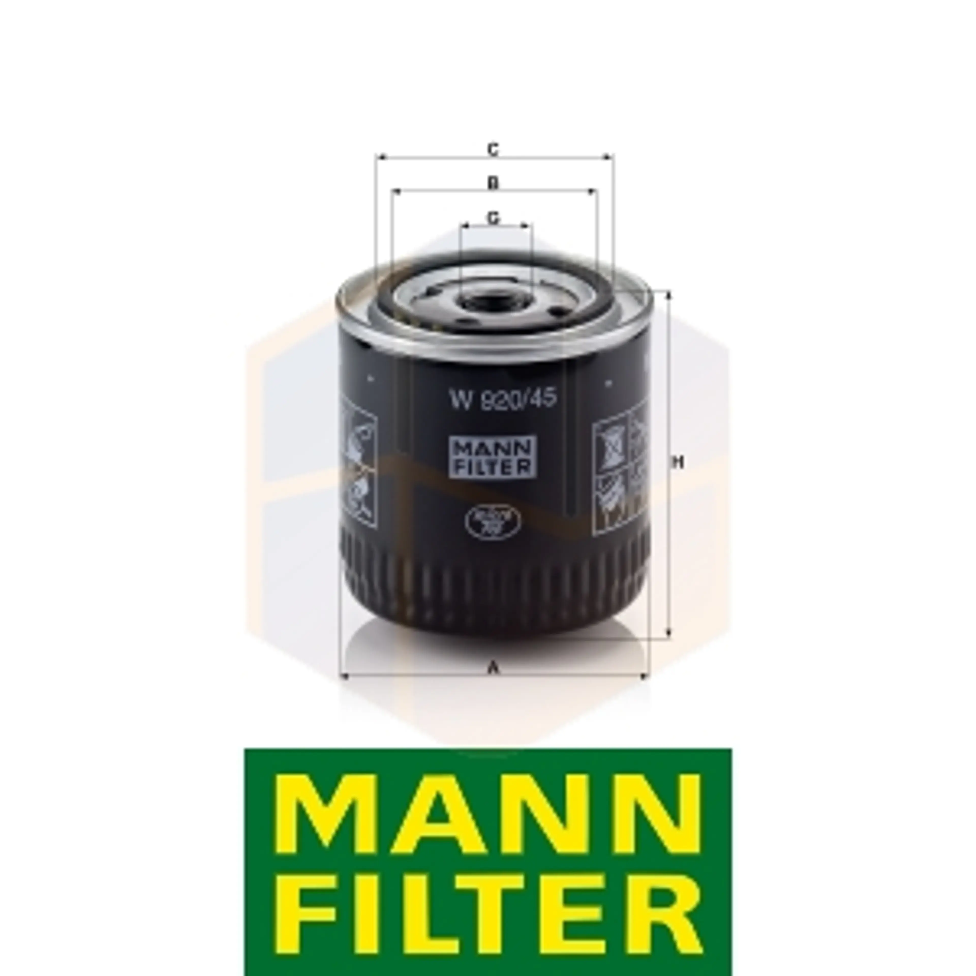 FILTRO ACEITE W 920/45 MANN