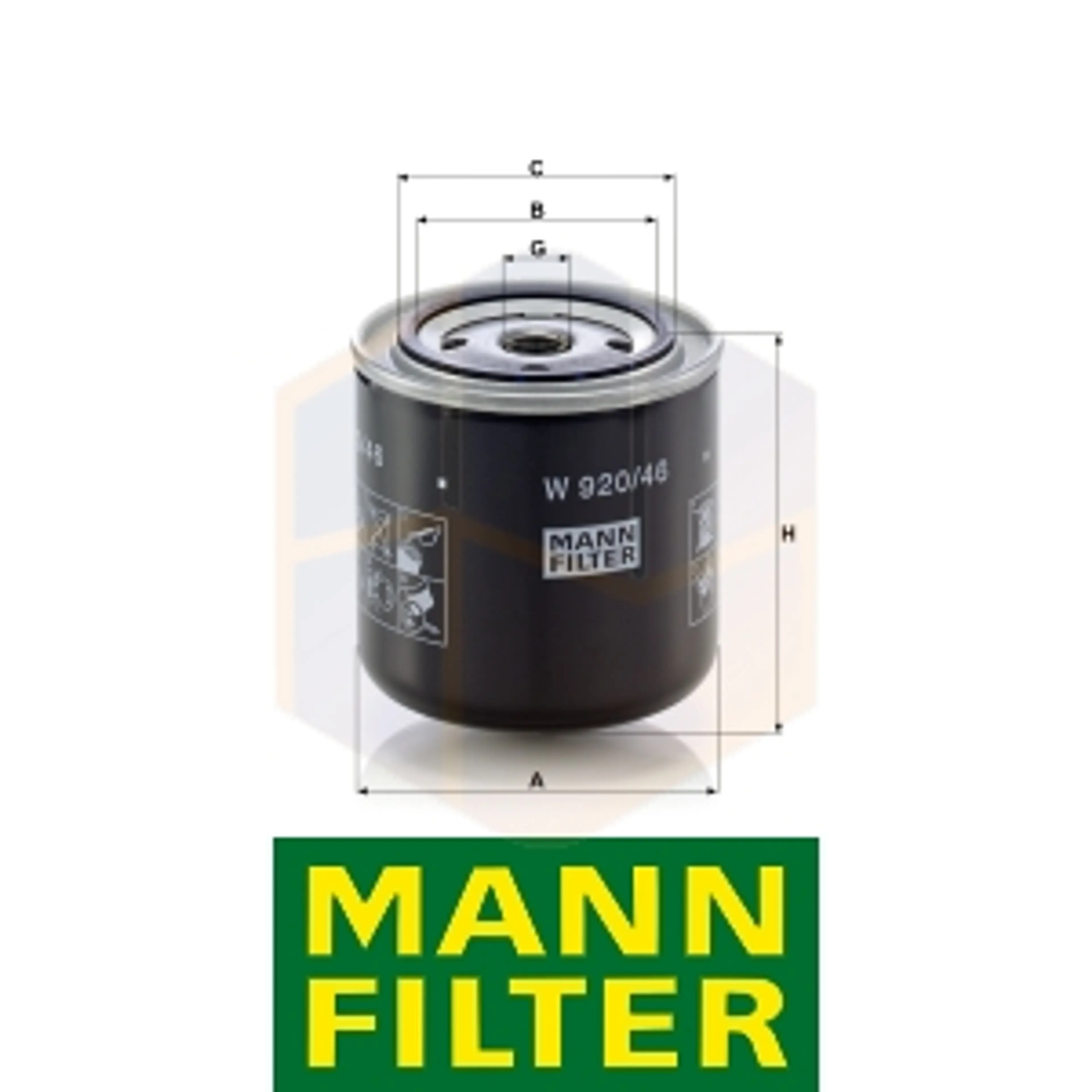 FILTRO ACEITE W 920/46 MANN