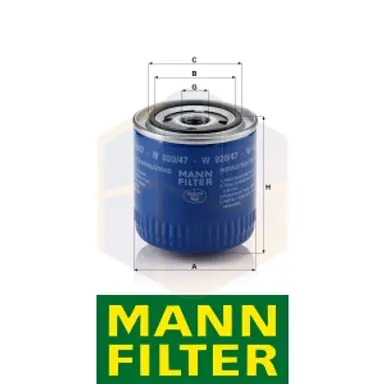 FILTRO ACEITE W 920/47 MANN