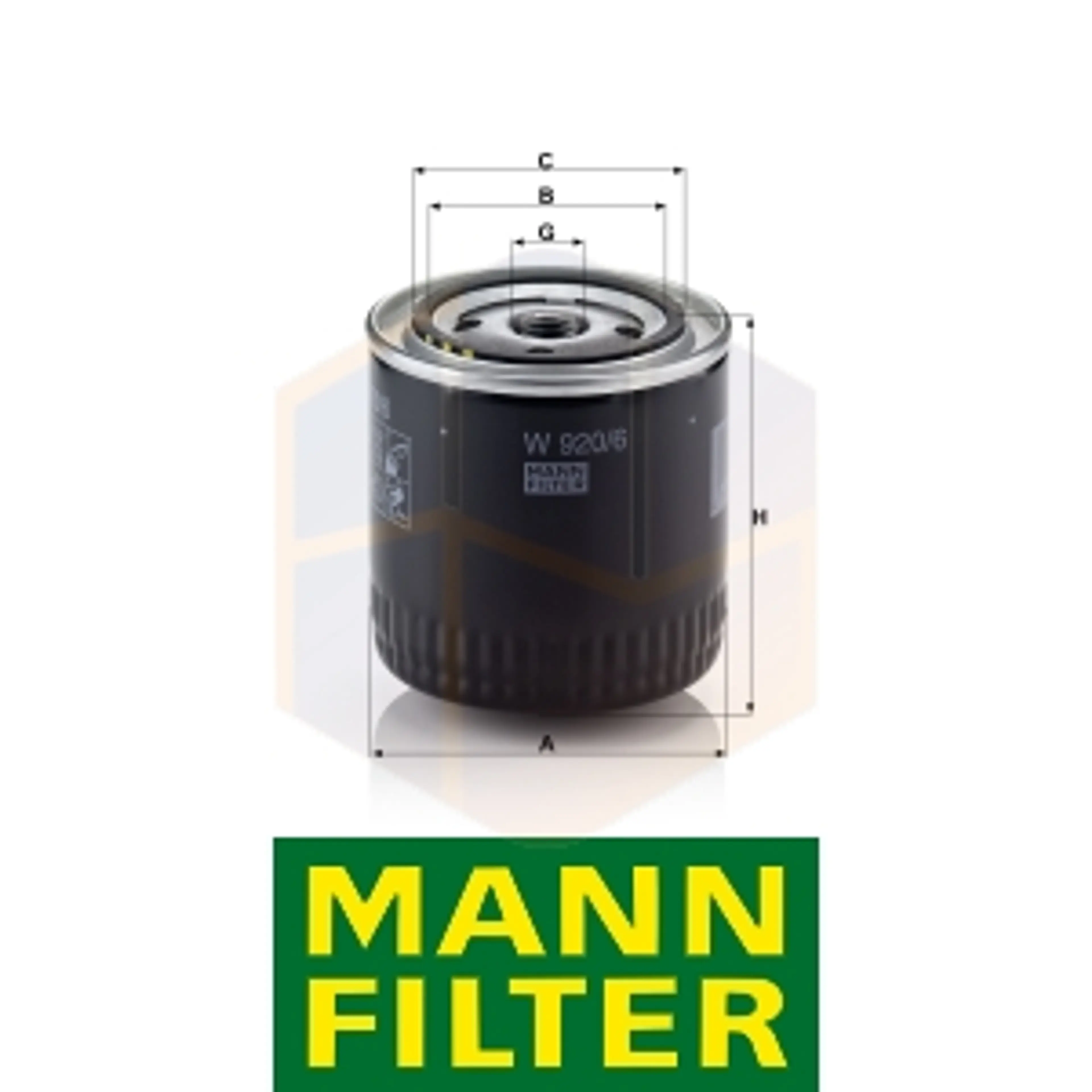 FILTRO ACEITE W 920/6 MANN