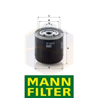 FILTRO ACEITE W 920/7 MANN