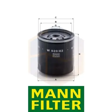 FILTRO ACEITE W 920/82 MANN