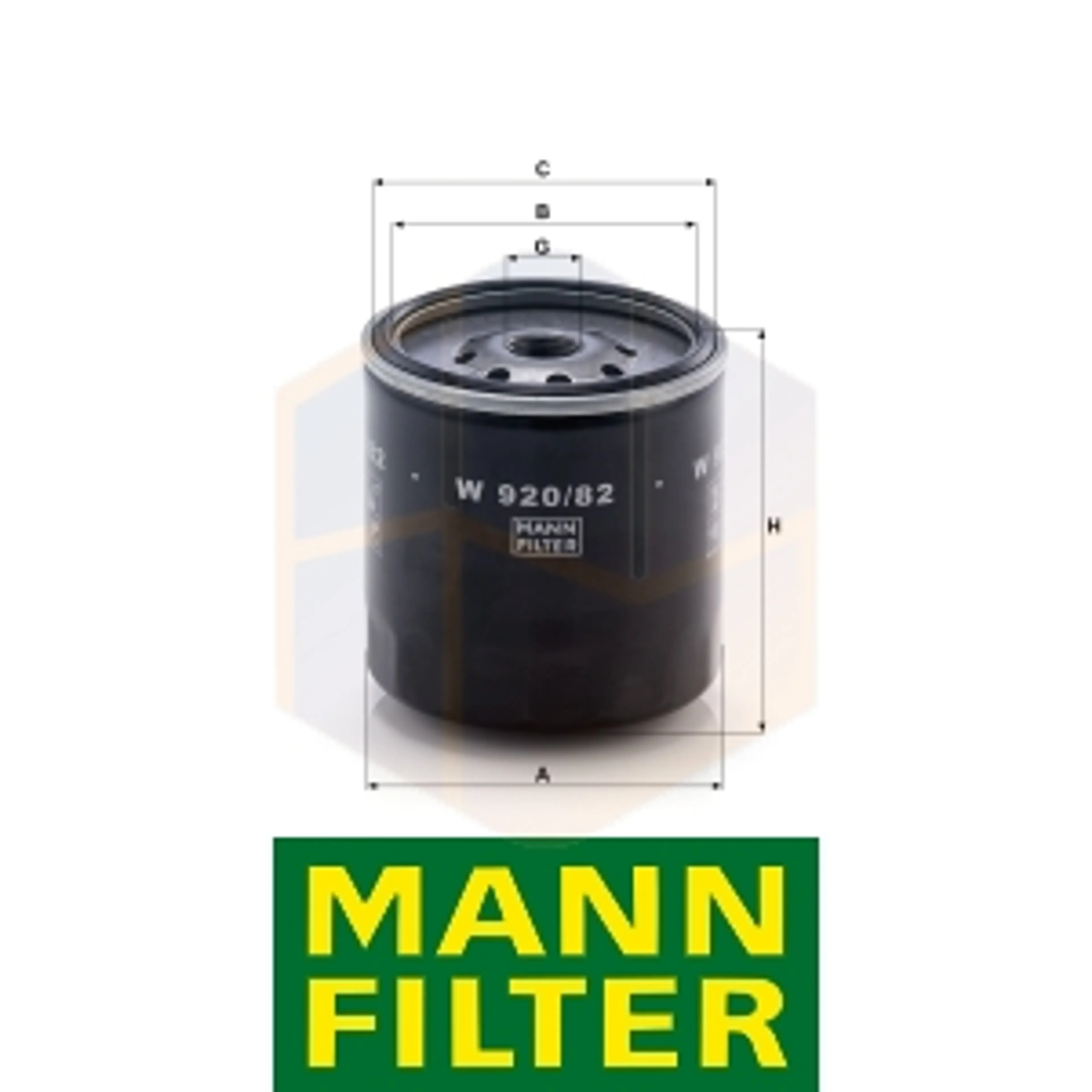 FILTRO ACEITE W 920/82 MANN