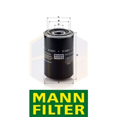 FILTRO ACEITE W 929/3 MANN