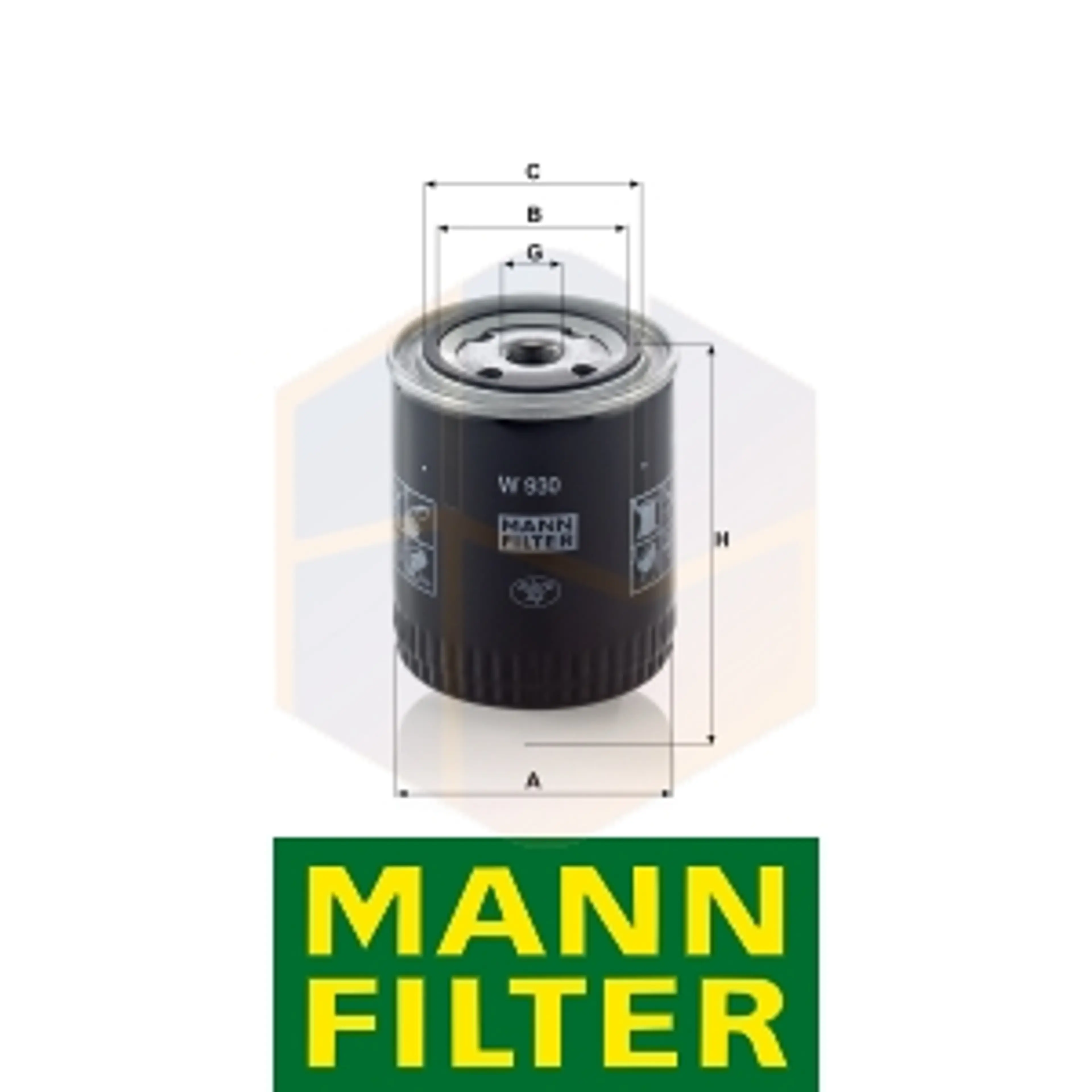 FILTRO ACEITE W 930 MANN