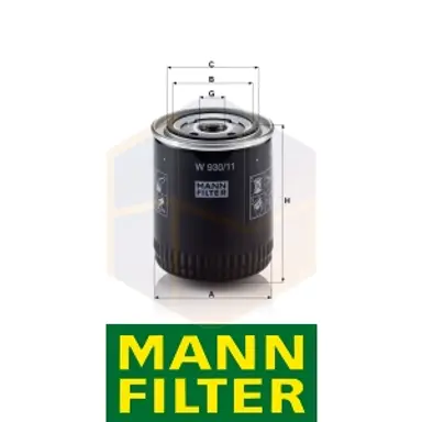 FILTRO ACEITE W 930/11 MANN