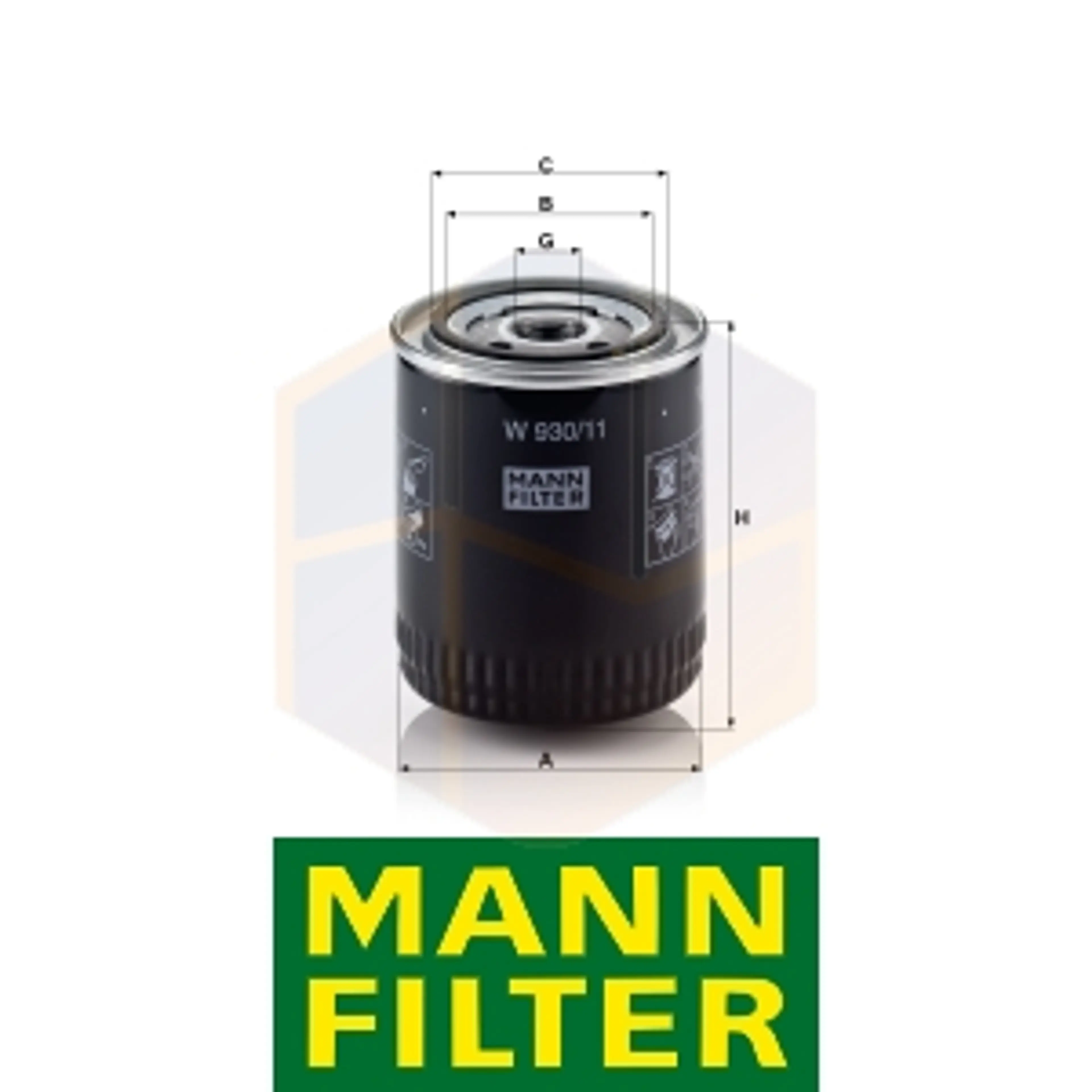 FILTRO ACEITE W 930/11 MANN