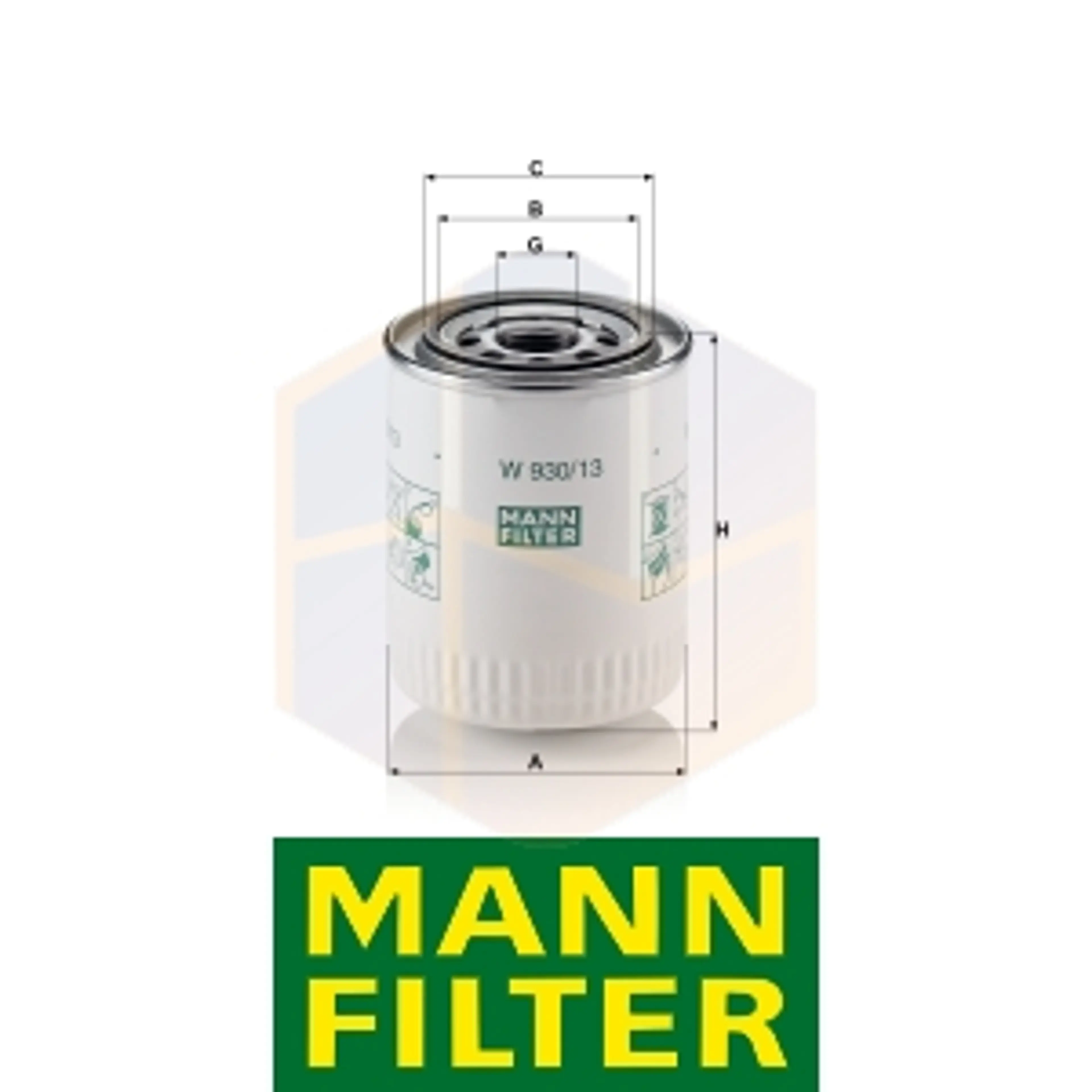 FILTRO ACEITE W 930/13 MANN