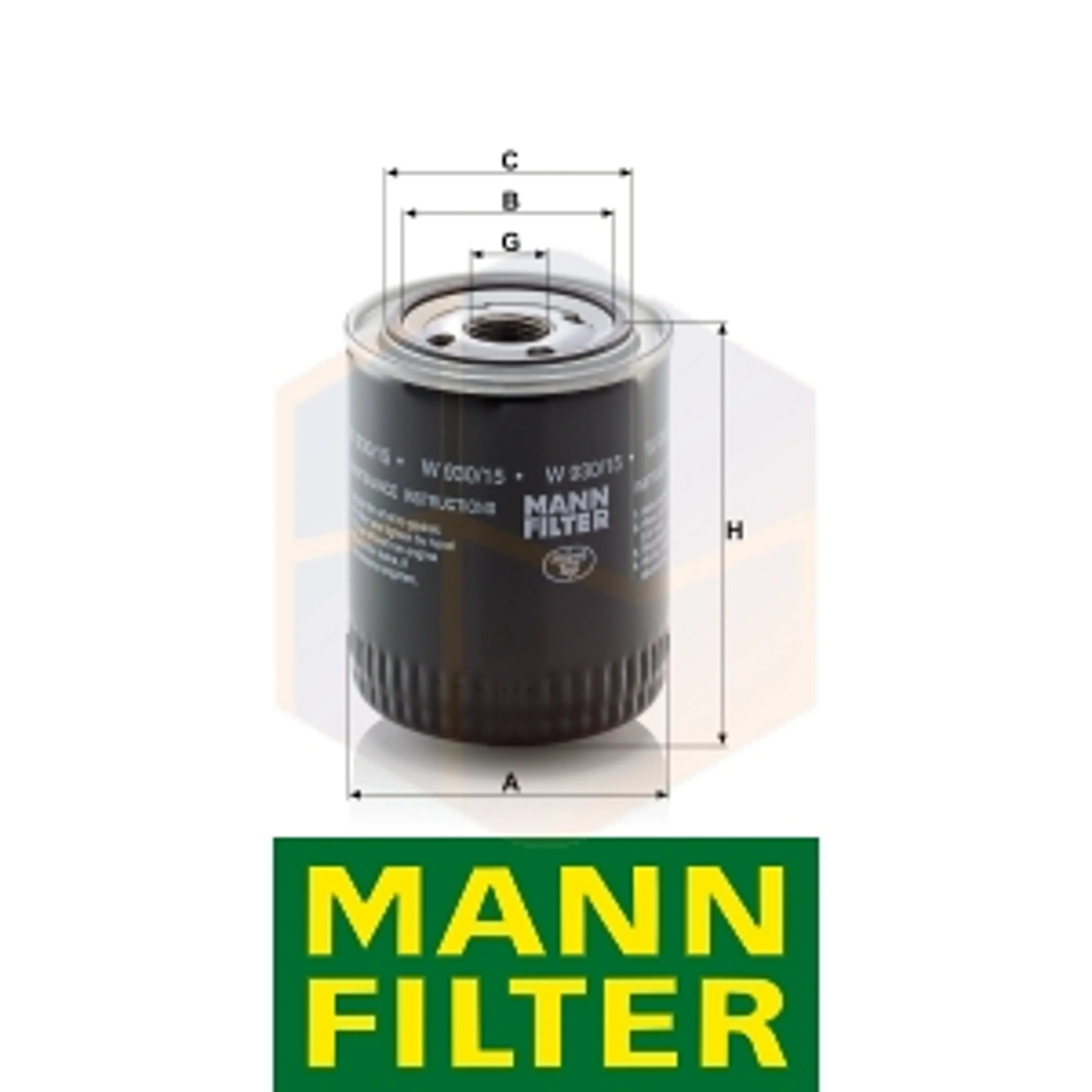 FILTRO ACEITE W 930/15 MANN