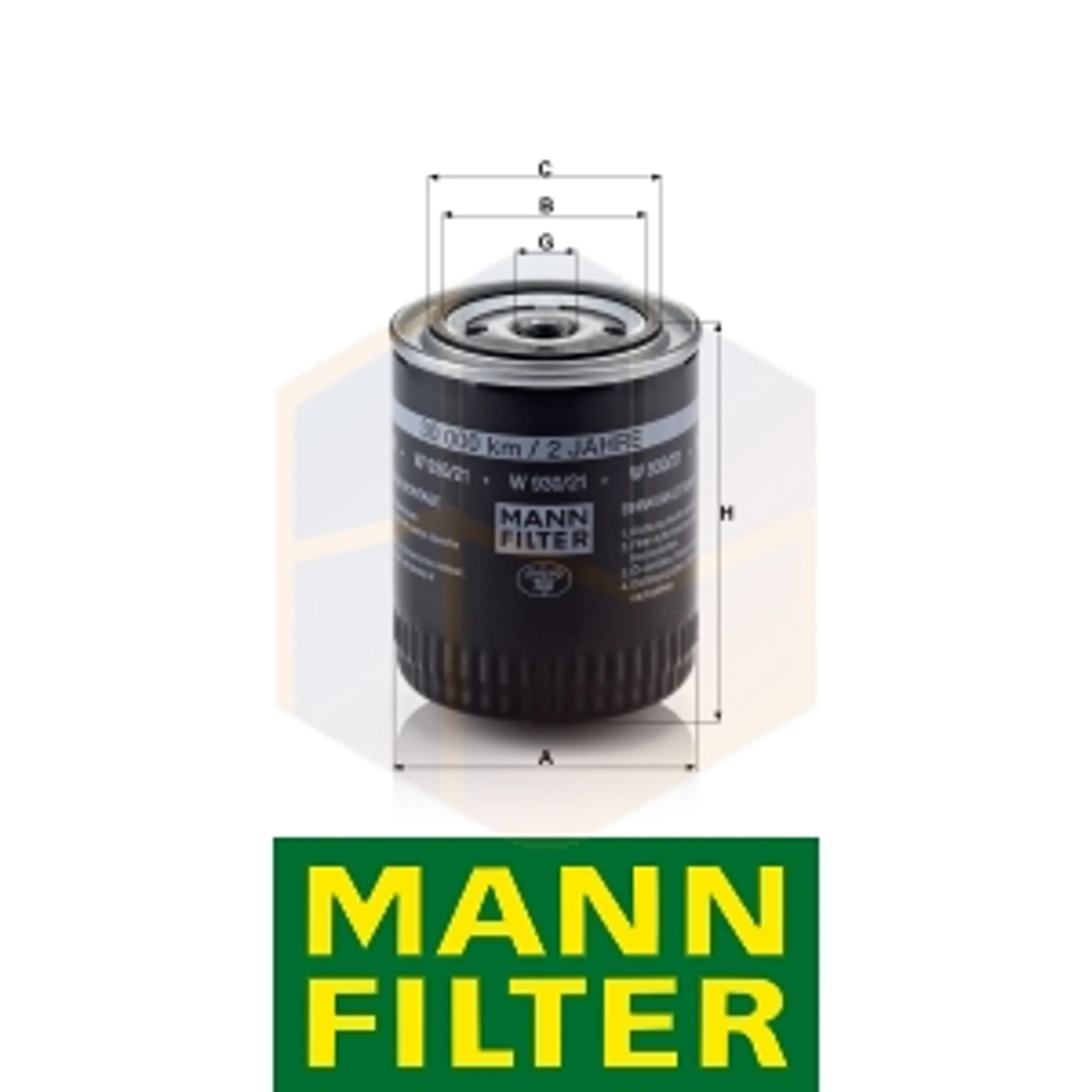 FILTRO ACEITE W 930/21 MANN