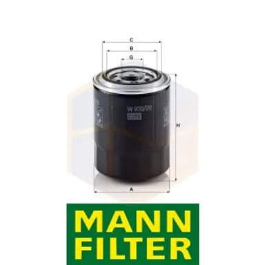 FILTRO ACEITE W 930/26 MANN
