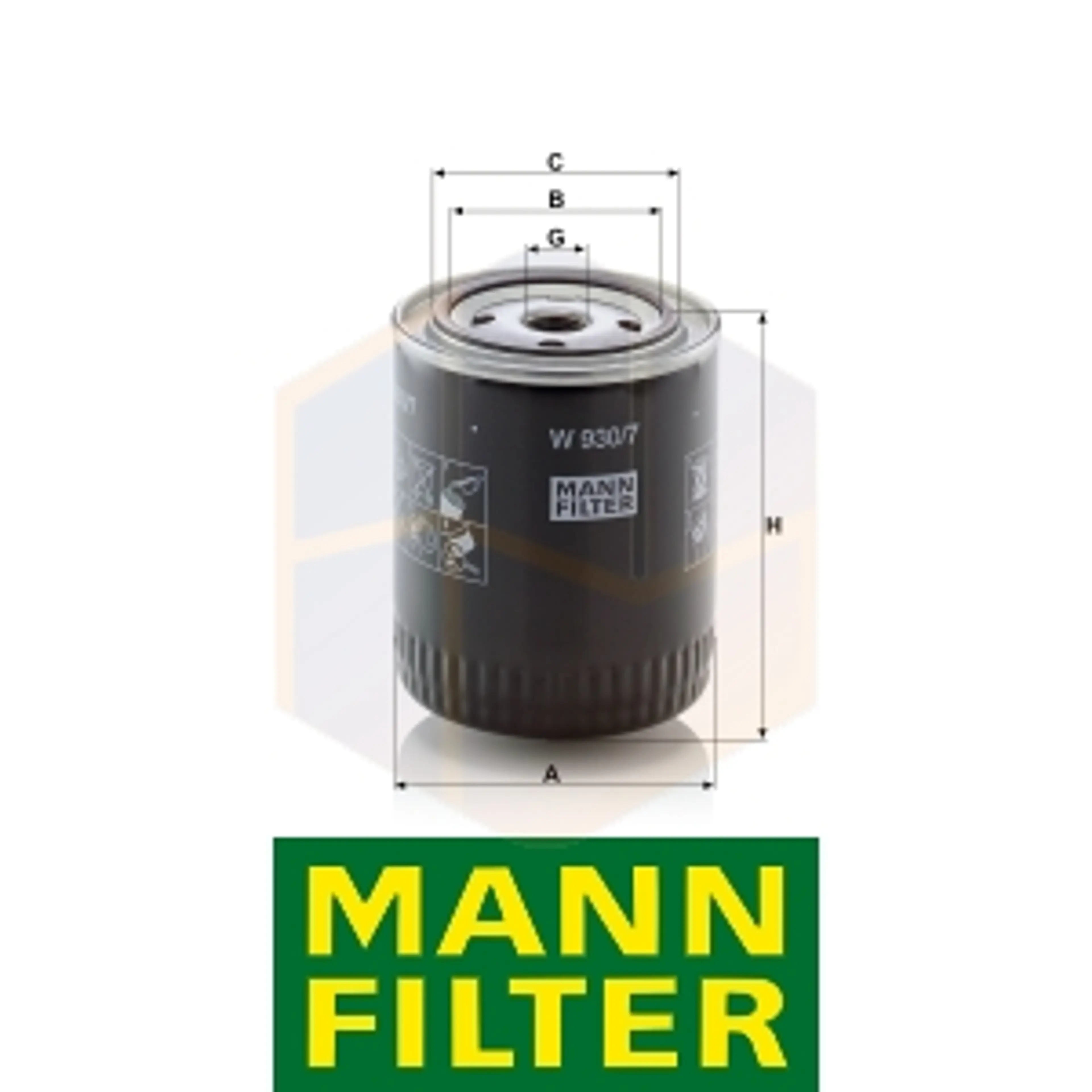 FILTRO ACEITE W 930/7 MANN