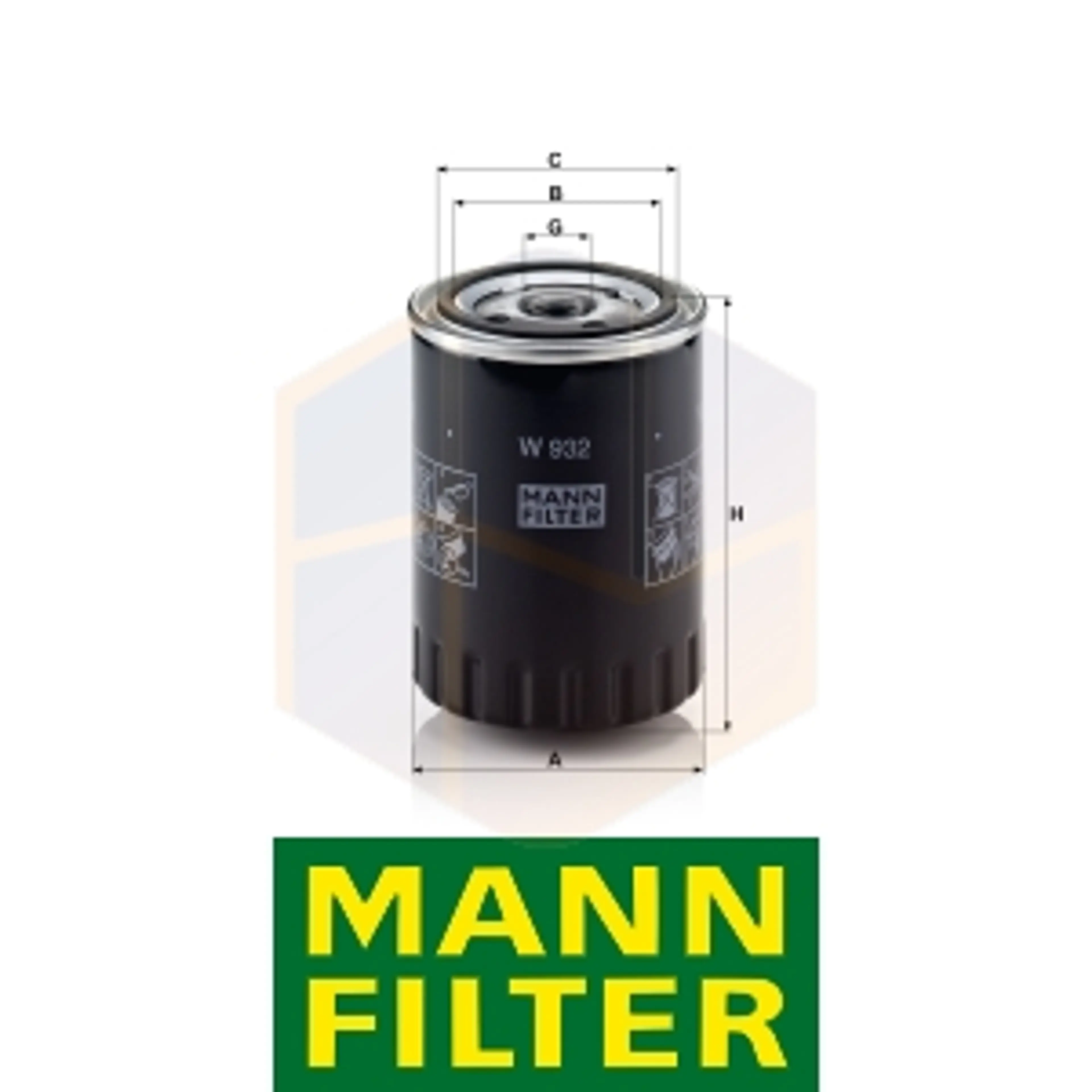 FILTRO ACEITE W 932 MANN