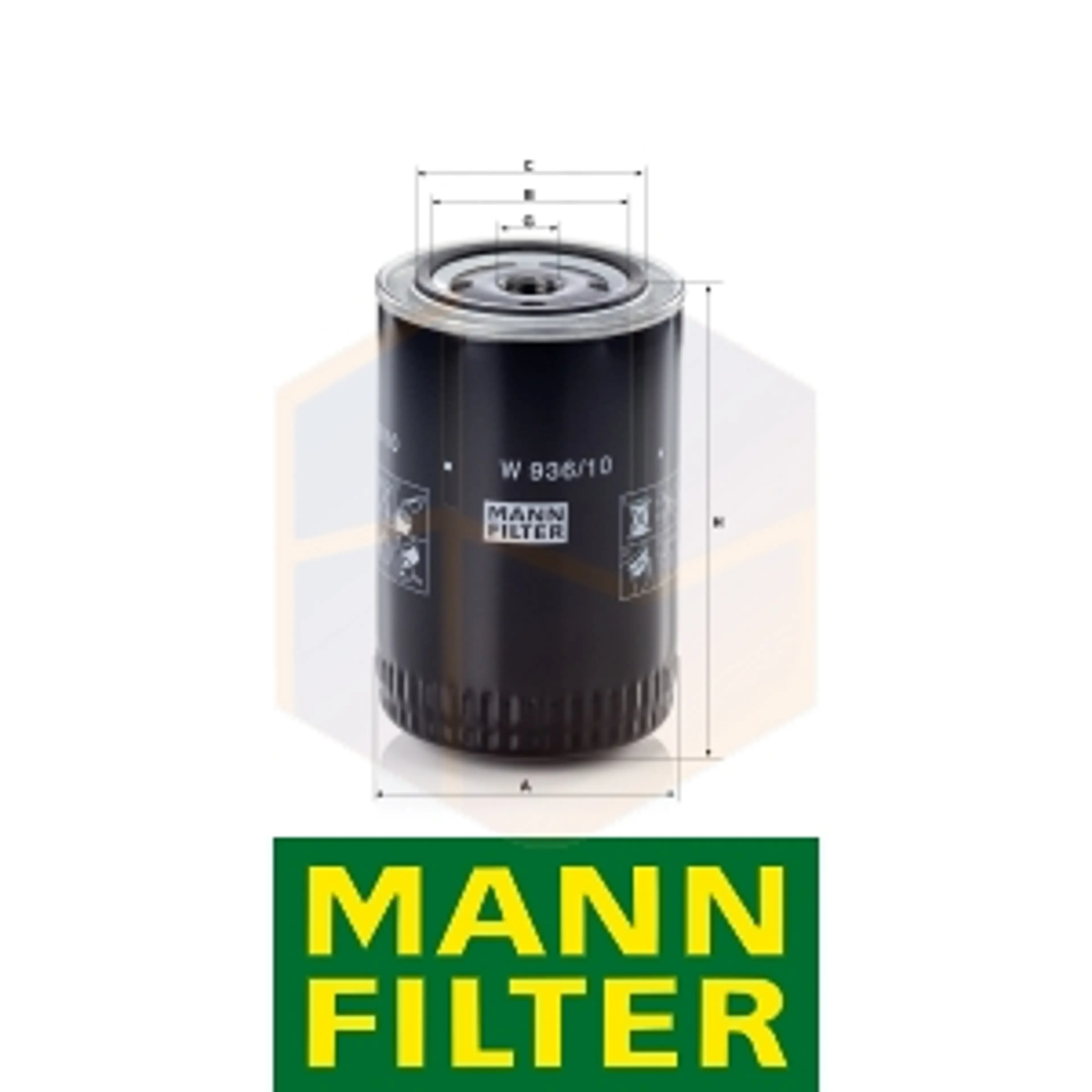 FILTRO ACEITE W 936/10 MANN