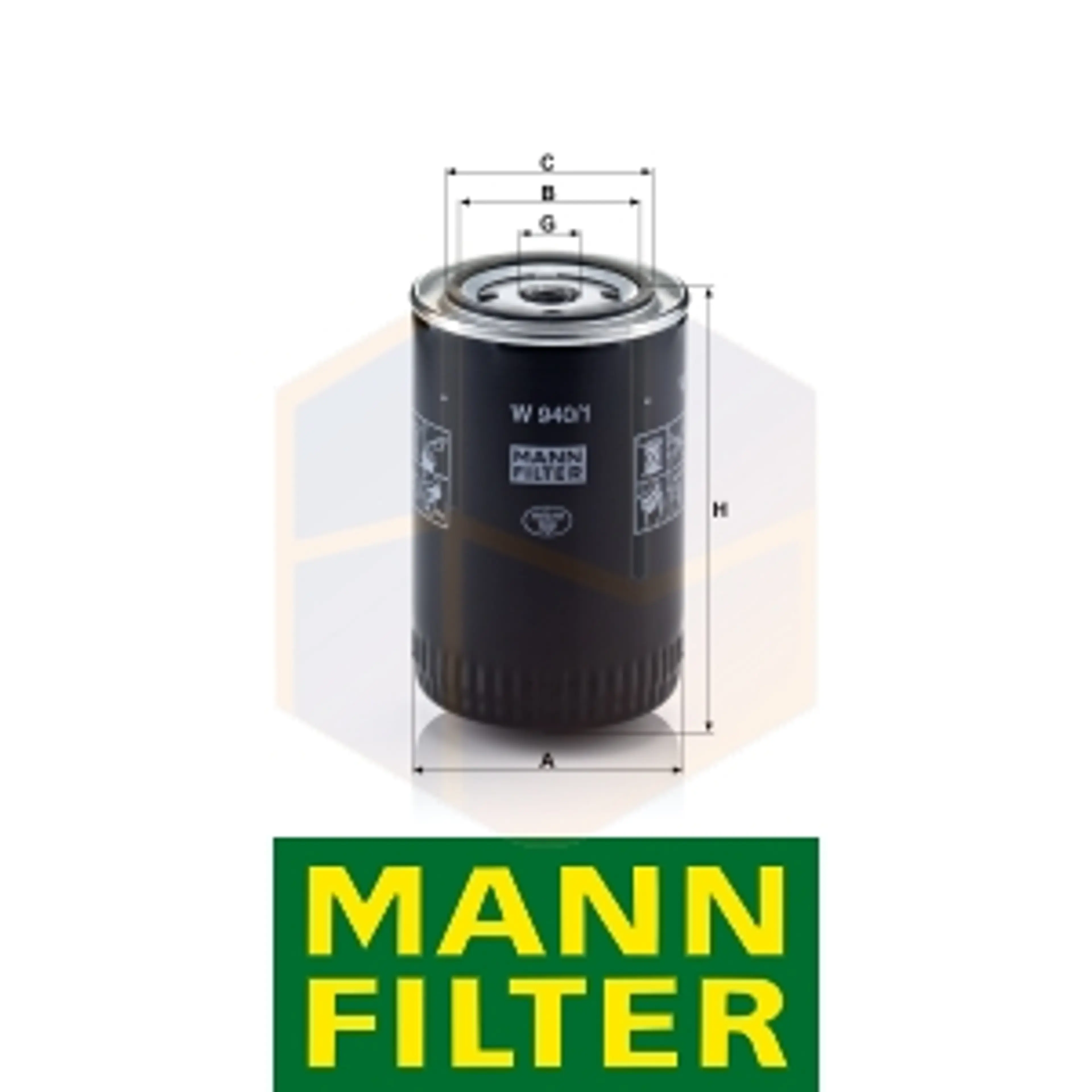 FILTRO ACEITE W 940/1 MANN