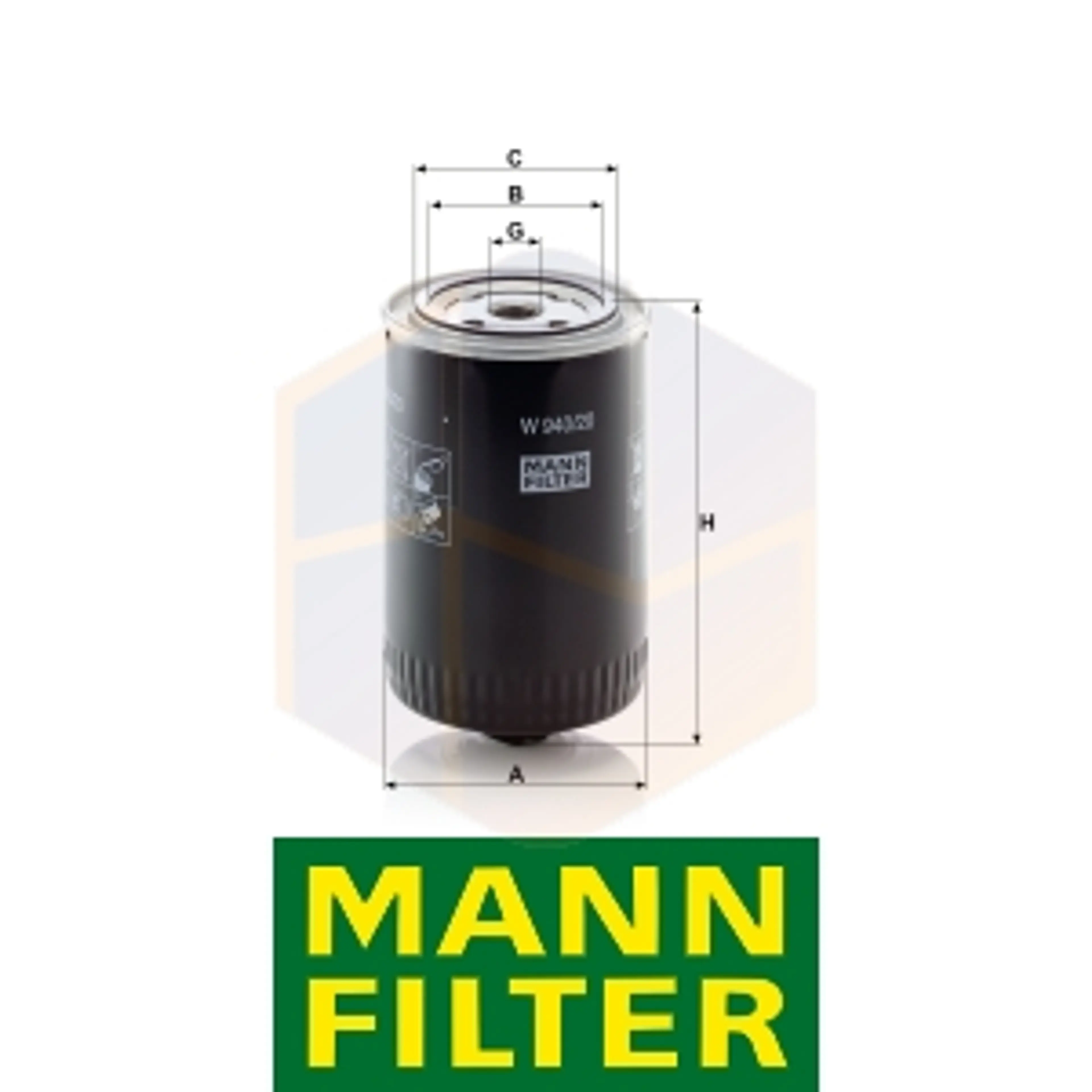 FILTRO ACEITE W 940/20 MANN