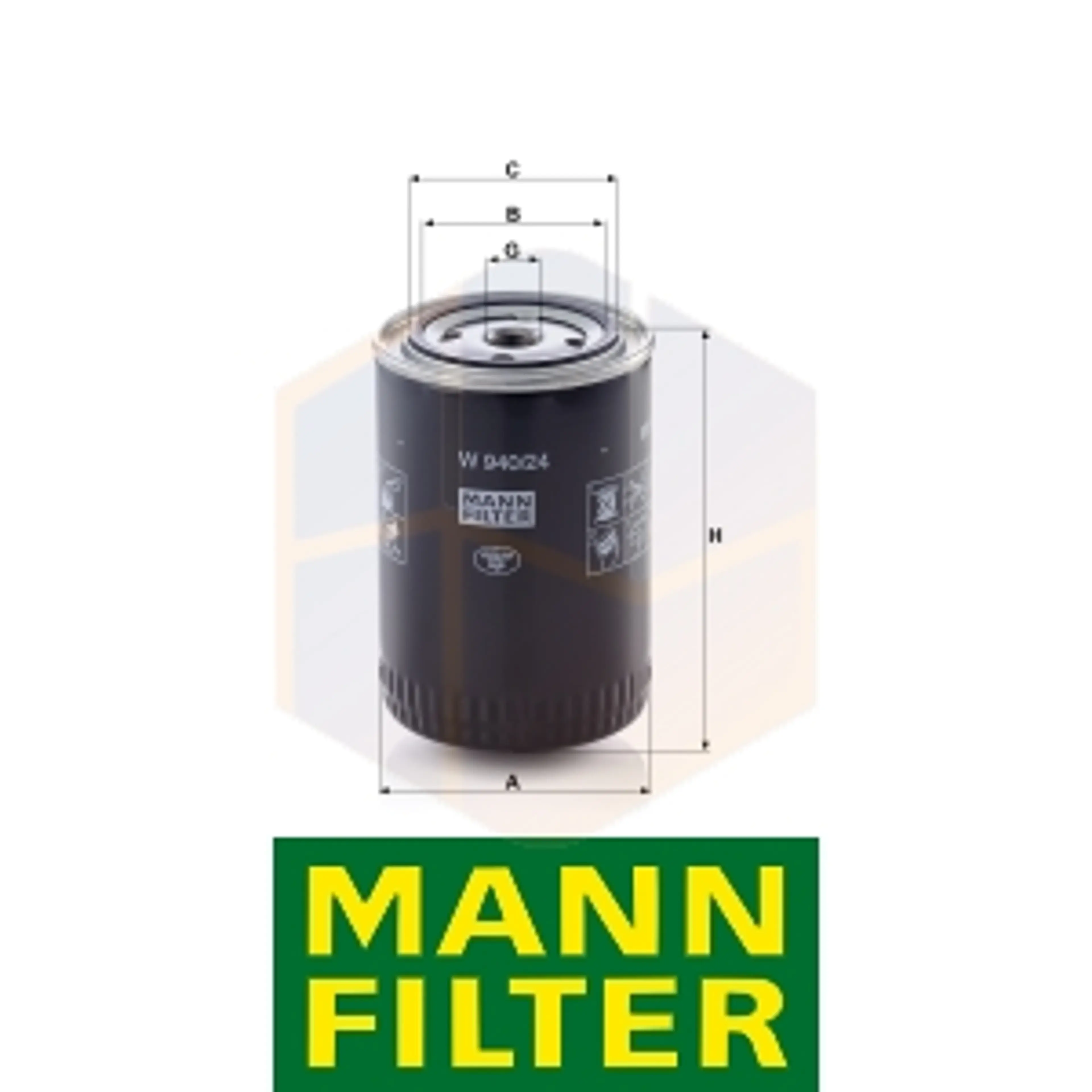 FILTRO ACEITE W 940/24 MANN