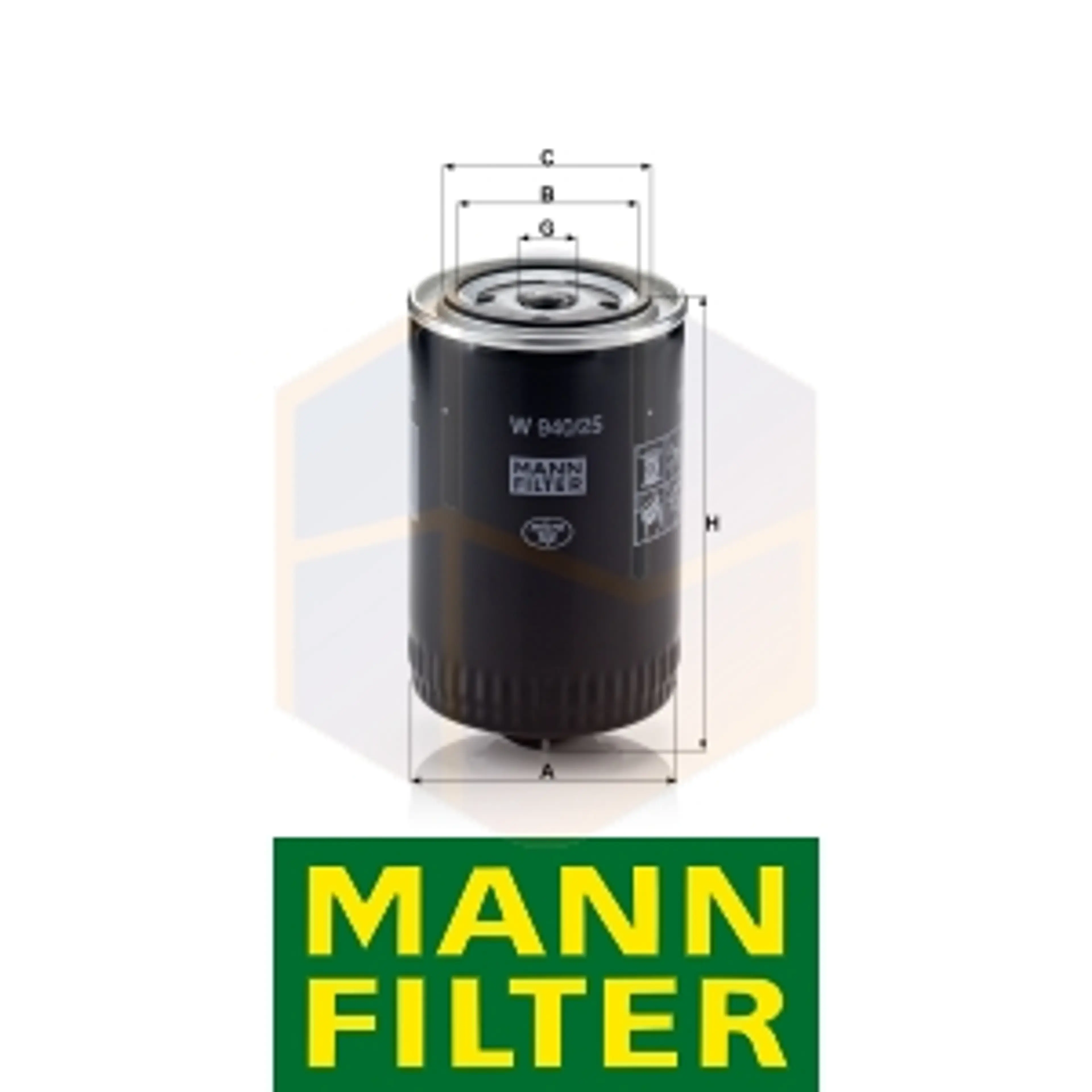 FILTRO ACEITE W 940/25 MANN