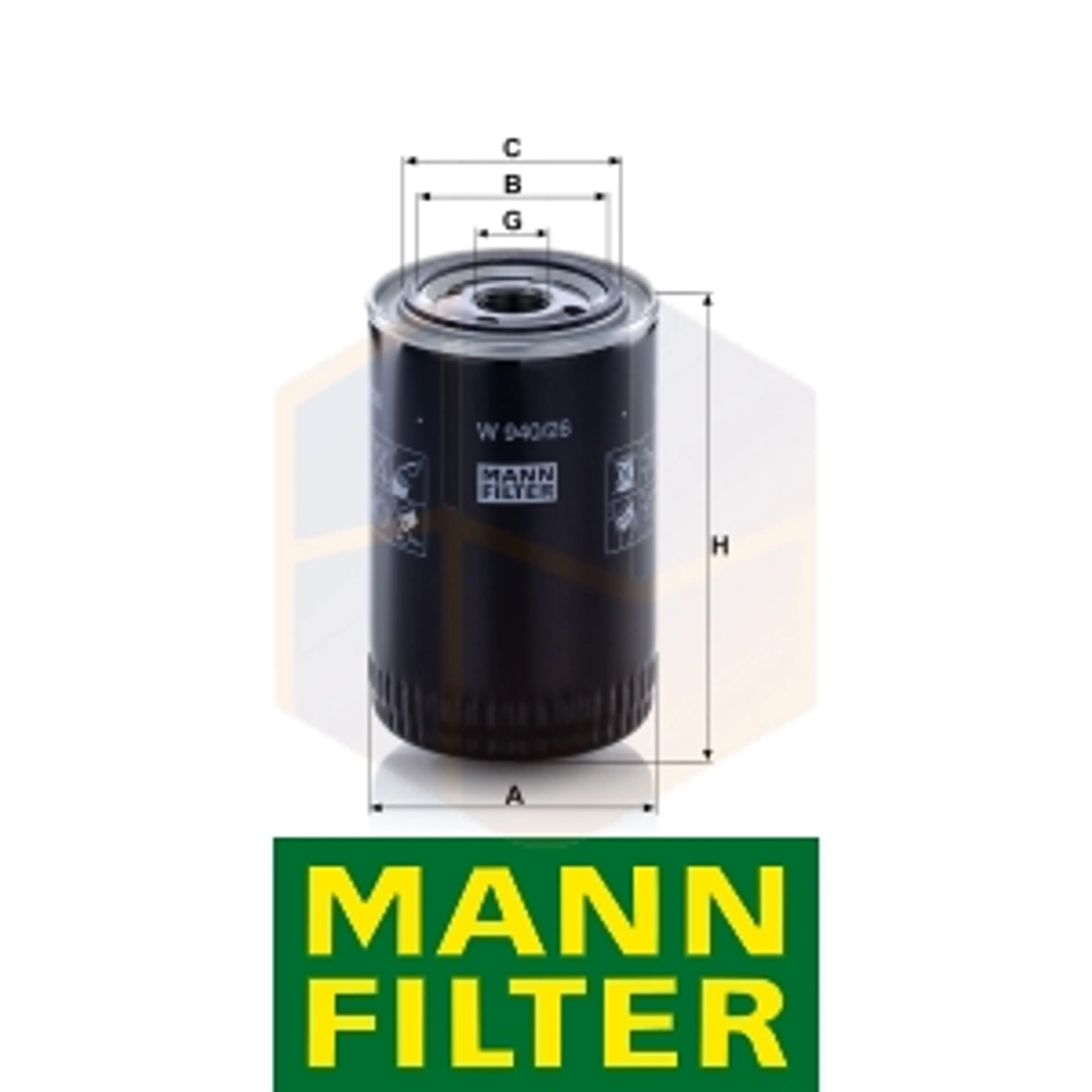 FILTRO ACEITE W 940/26 MANN