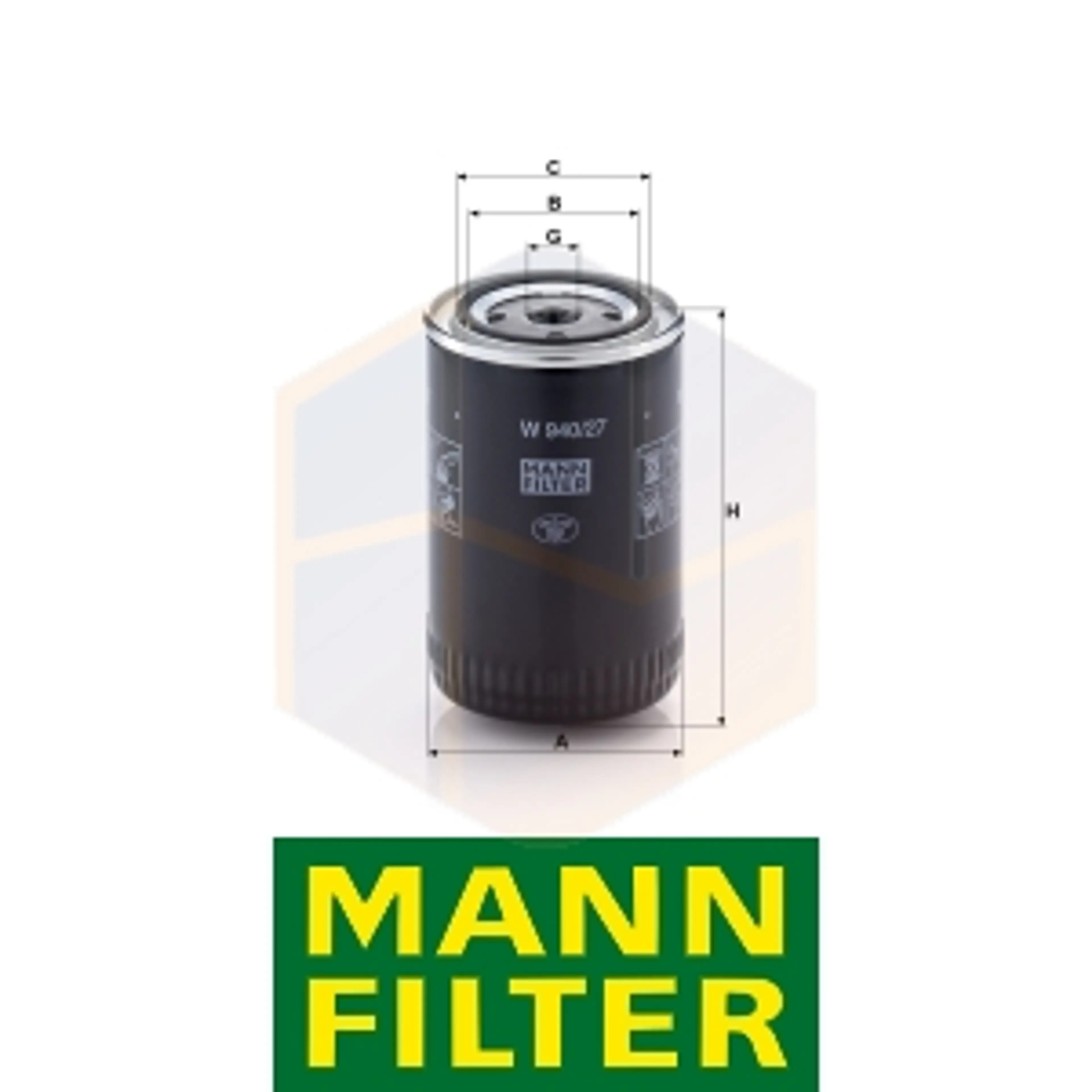 FILTRO ACEITE W 940/27 MANN