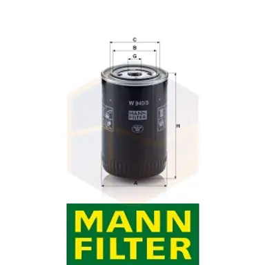 FILTRO ACEITE W 940/3 MANN
