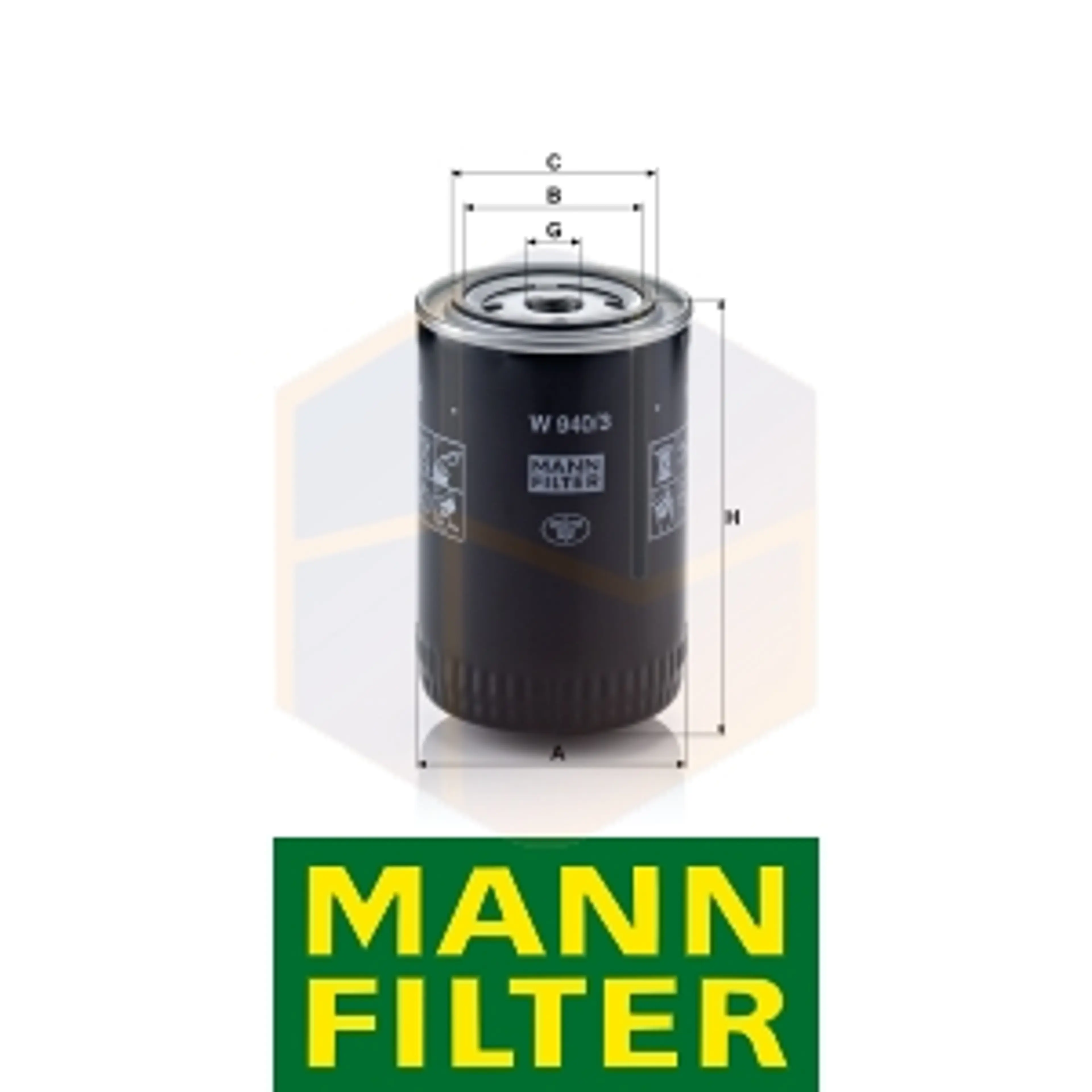 FILTRO ACEITE W 940/3 MANN