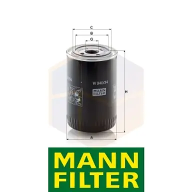 FILTRO ACEITE W 940/34 MANN