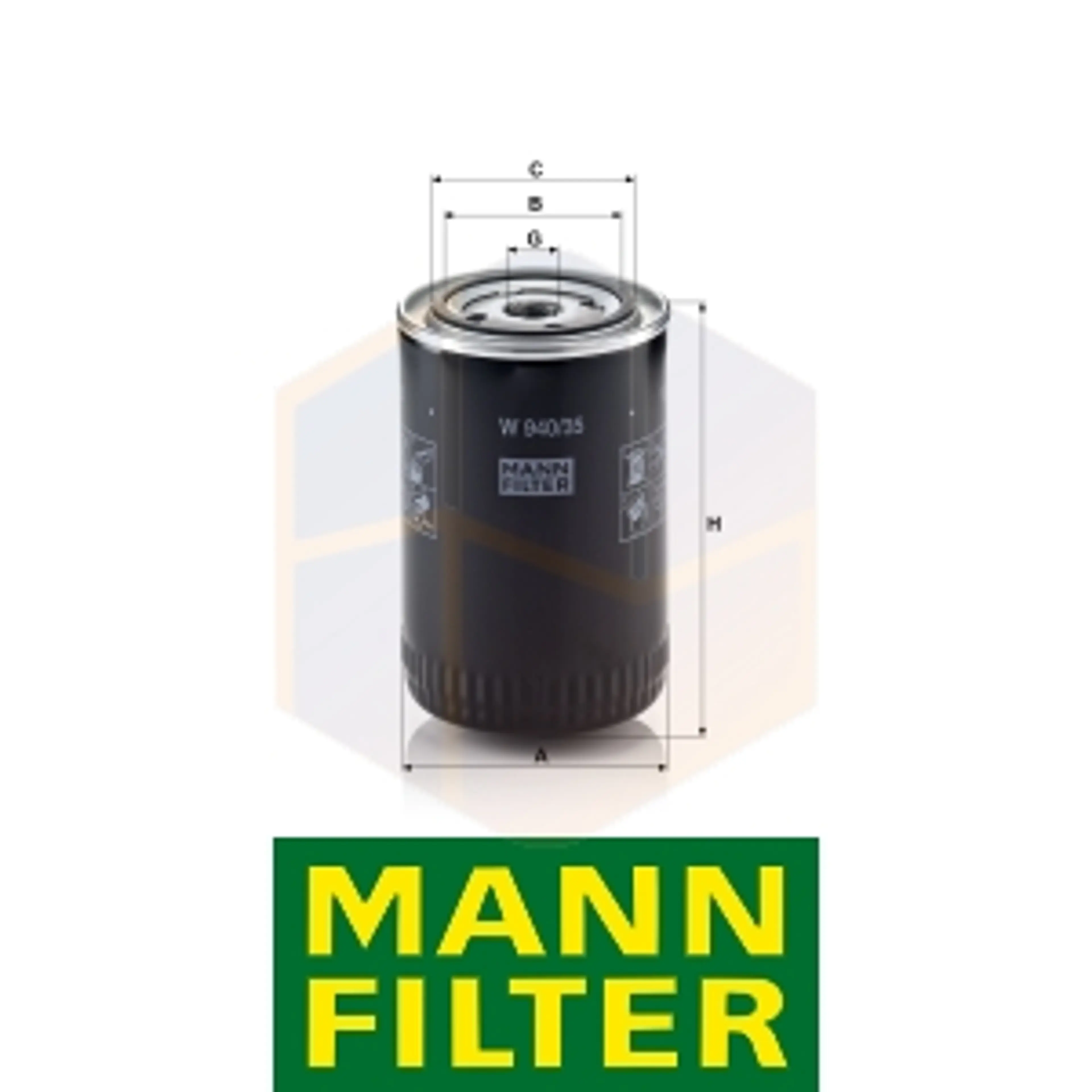 FILTRO ACEITE W 940/35 MANN