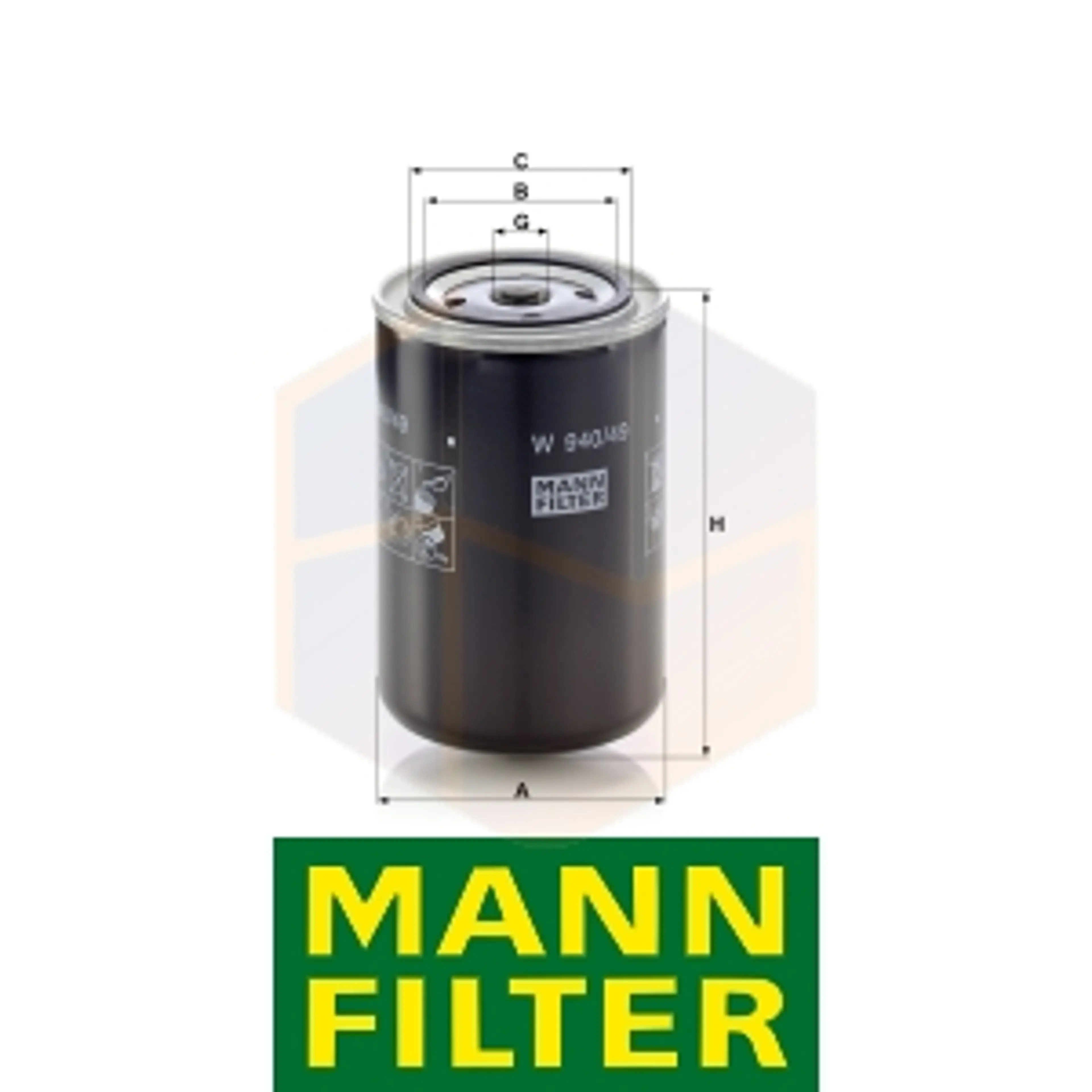 FILTRO ACEITE W 940/49 MANN