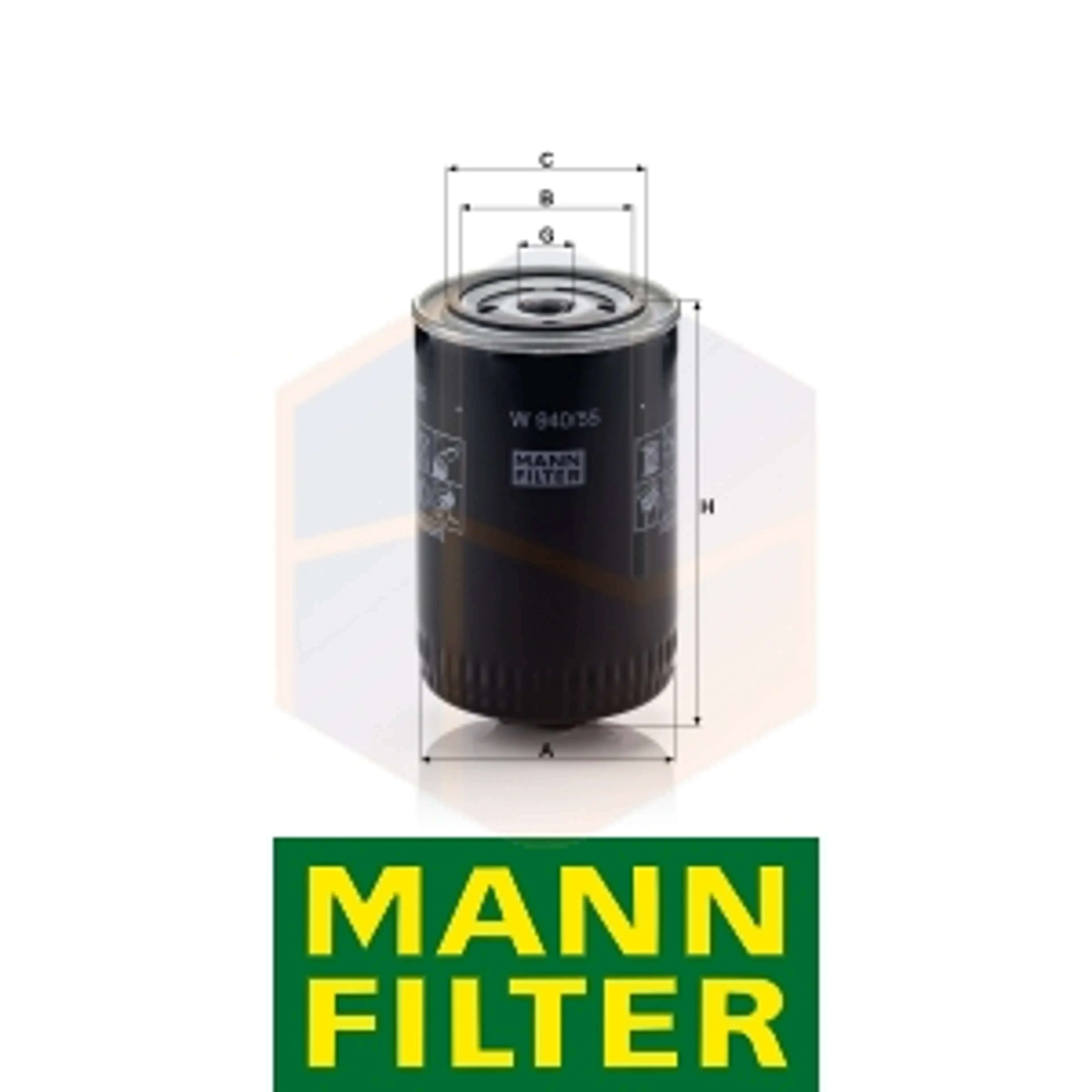 FILTRO ACEITE W 940/55 MANN