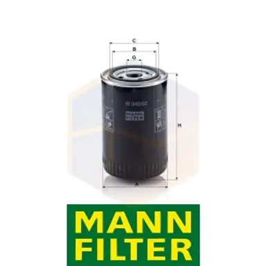 FILTRO ACEITE W 940/62 MANN